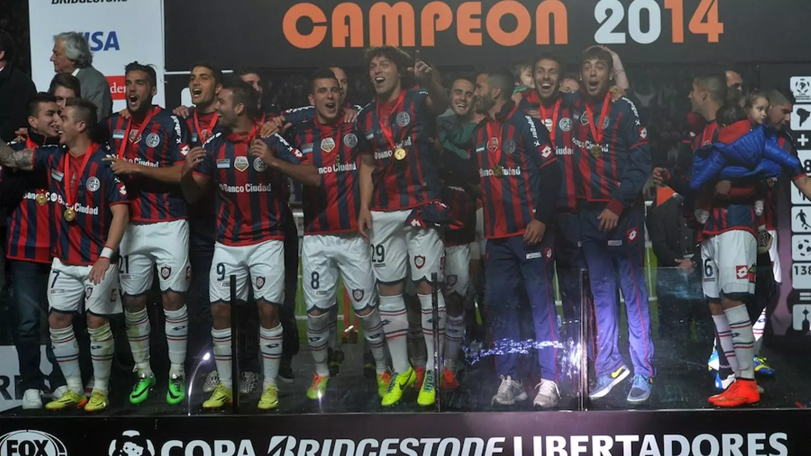 San Lorenzo celebra el primer títol de la Libertadores / JUAN IGNACIO RONCORONI / EFE
