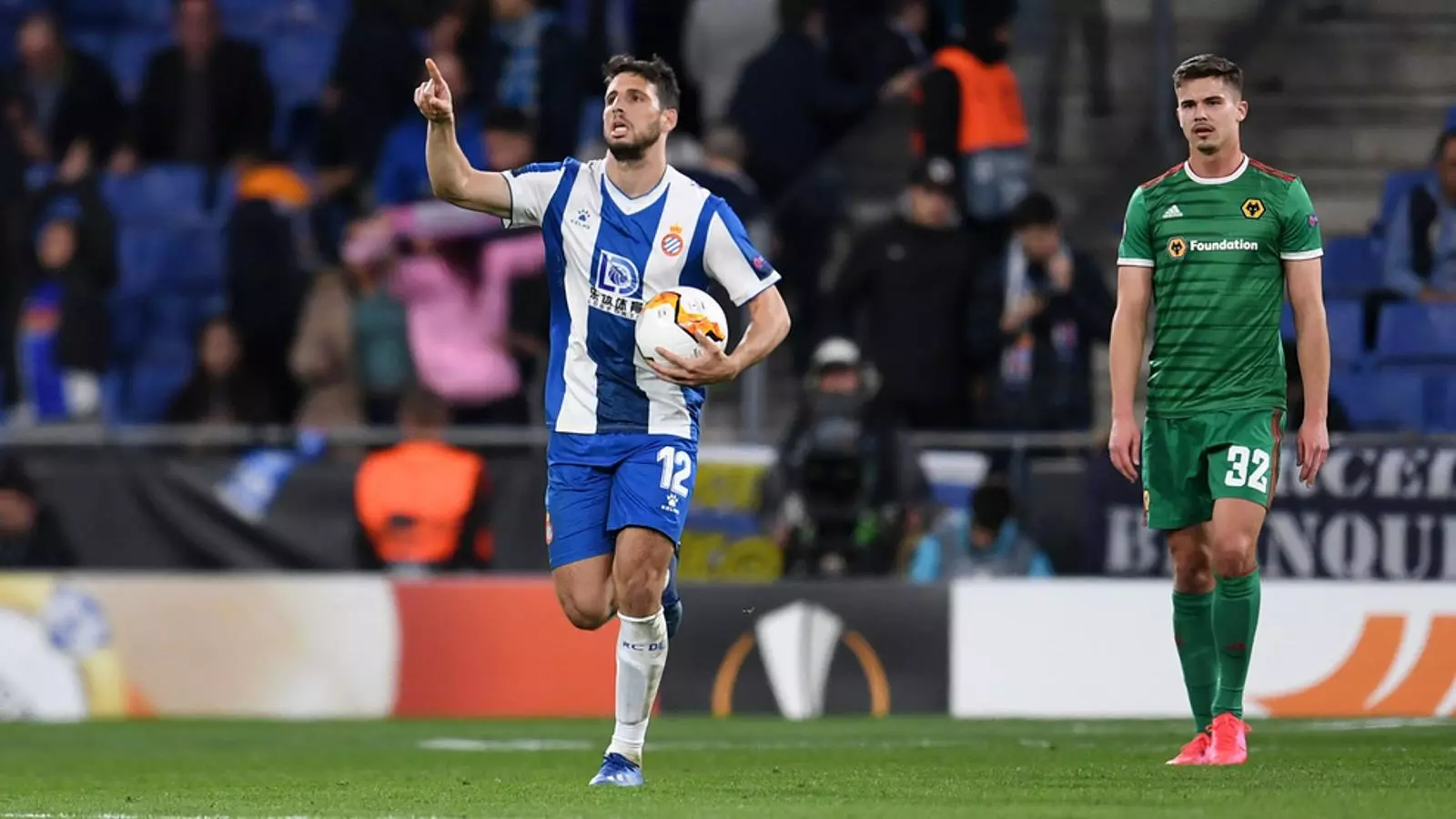 Calleri ha marcat dos gols davant del Wolverhampton