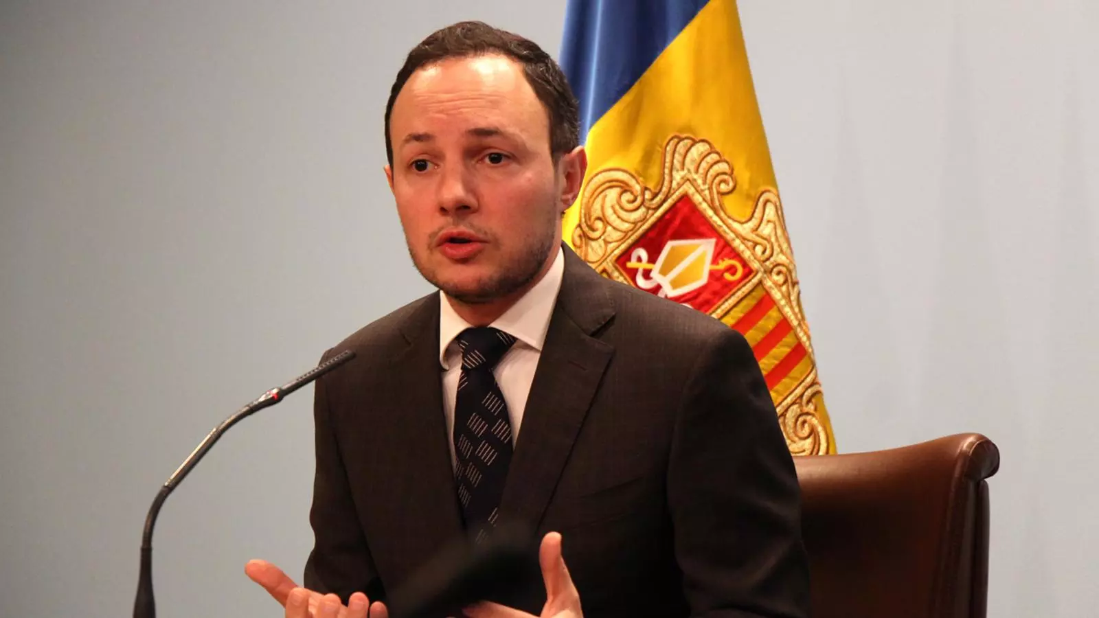 El ministre d'Afers Socials, Justícia i Interior, Xavier Espot. / M. T. (ANA)