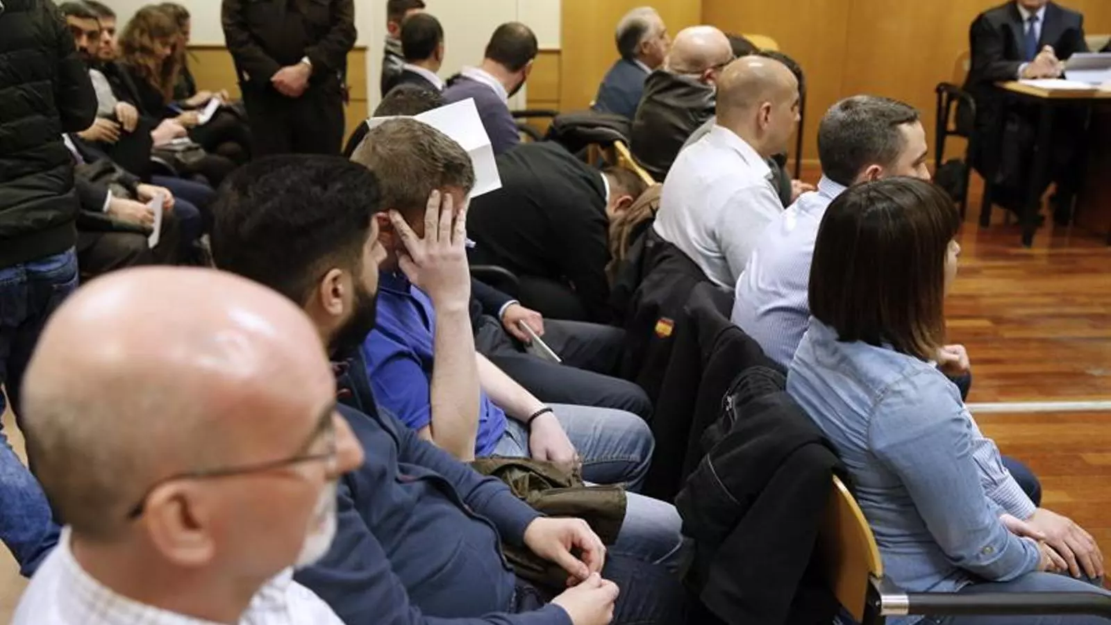 Els 15 acusats per l'assalt a la delegació del Govern a Madrid / EFE