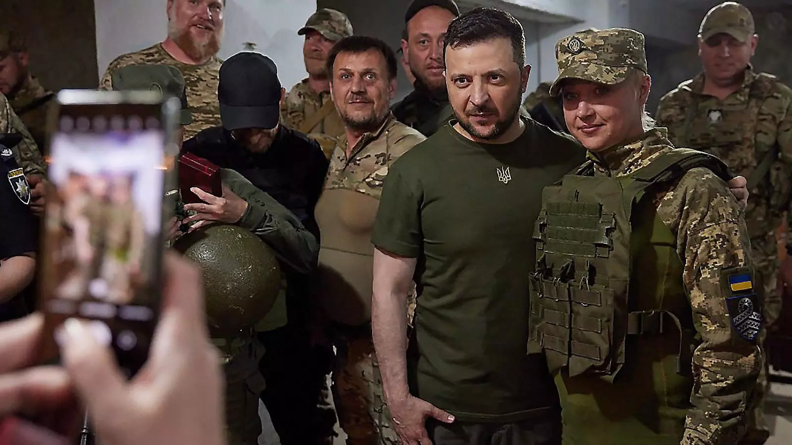 Zelenski, al front de guerra