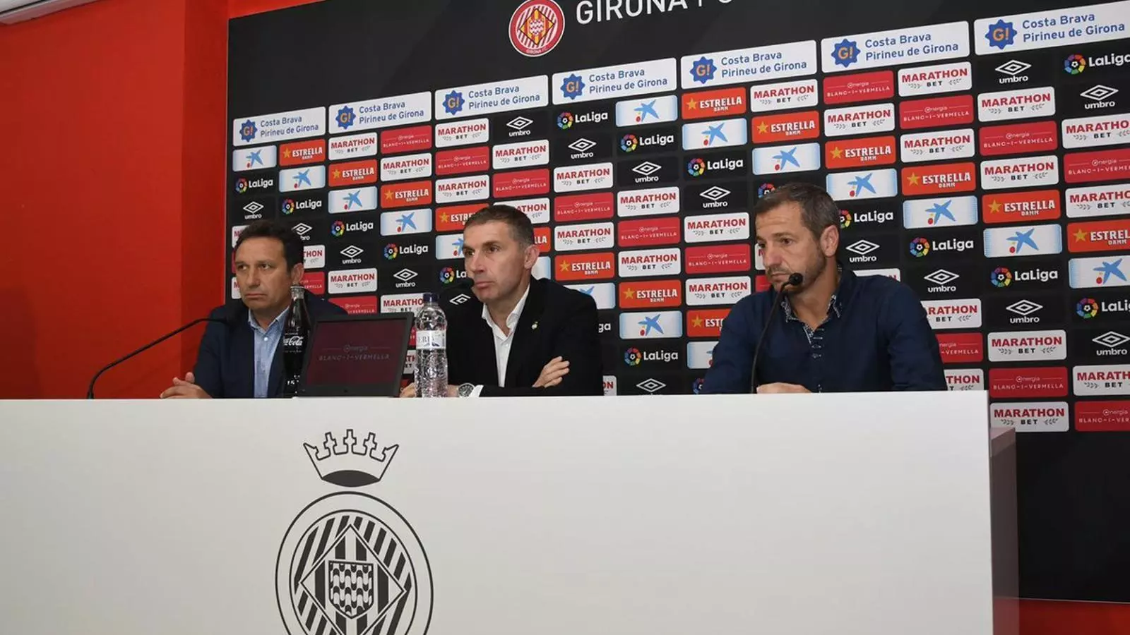 Eusebio Sacristán, Delfí Geli i Quique Cárcel, a Montilivi