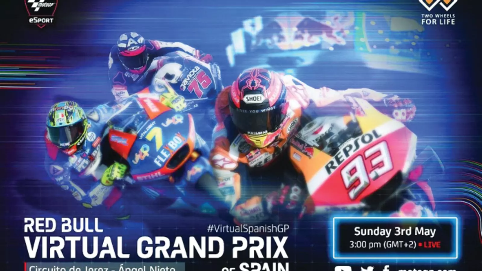 El cartell de la competició d'aquest diumenge. / MOTOGP