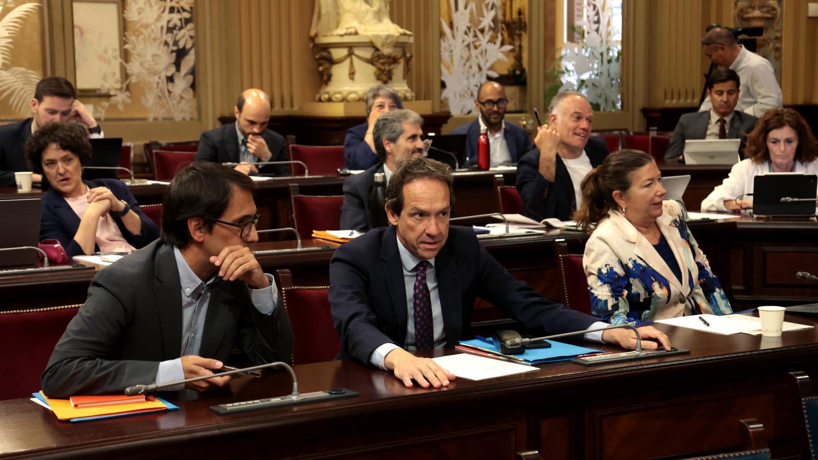 The PSIB parliamentary group, last Tuesday at the Parliament plenary session.