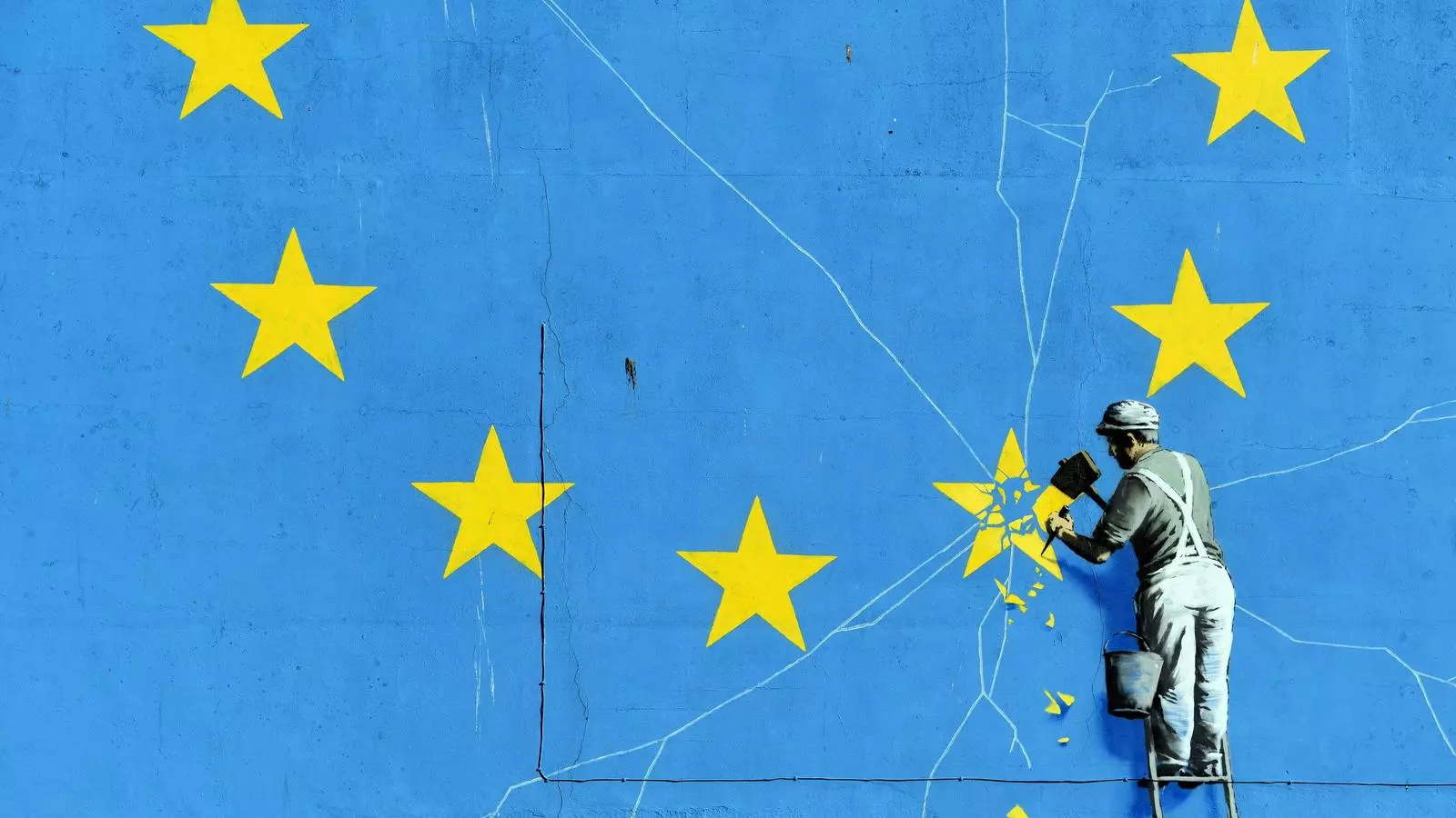 Mural de Banksyh a la ciutat de Dover en motiu del Brexit.