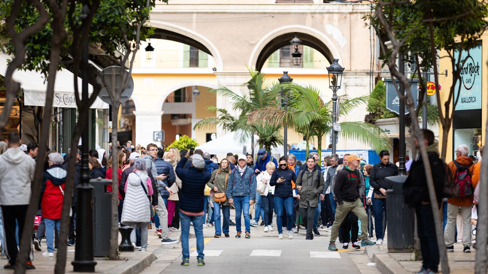 Turistas en Palma.
