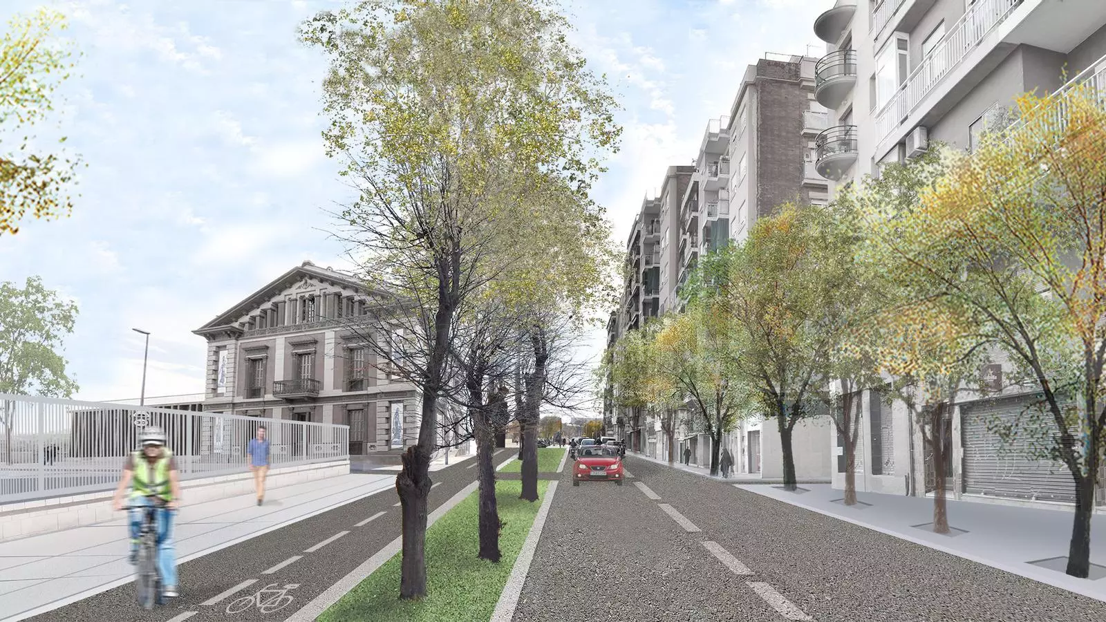 Simulació de la nova urbanització del carrer Berenguer de Palou