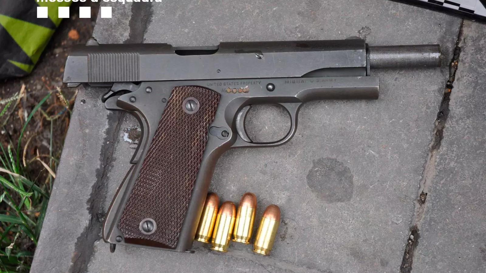 La pistola que un dels assaltants hauria utilitzat per ferir la víctima de l'Hospitalet