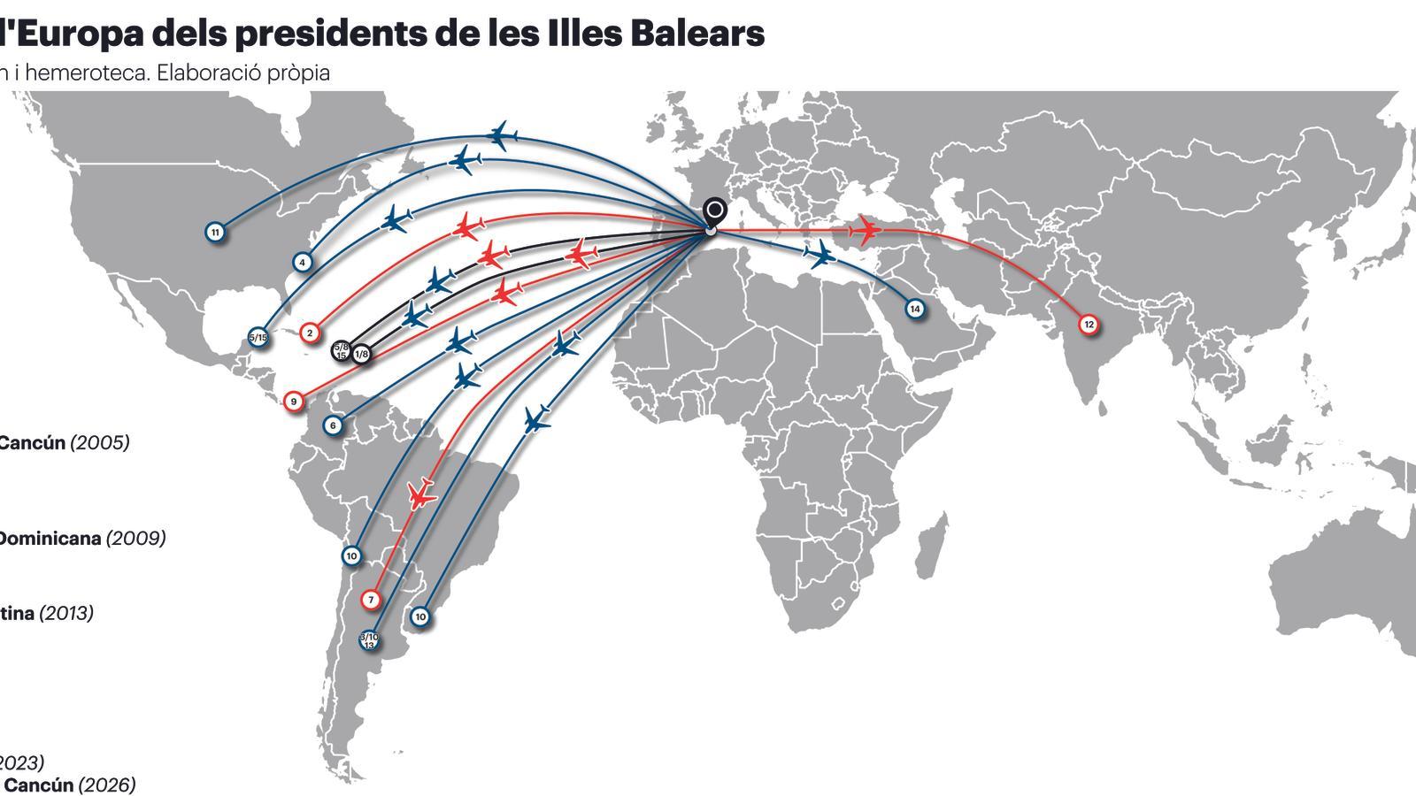 Del Carib als EUA: els altres viatges dels presidents