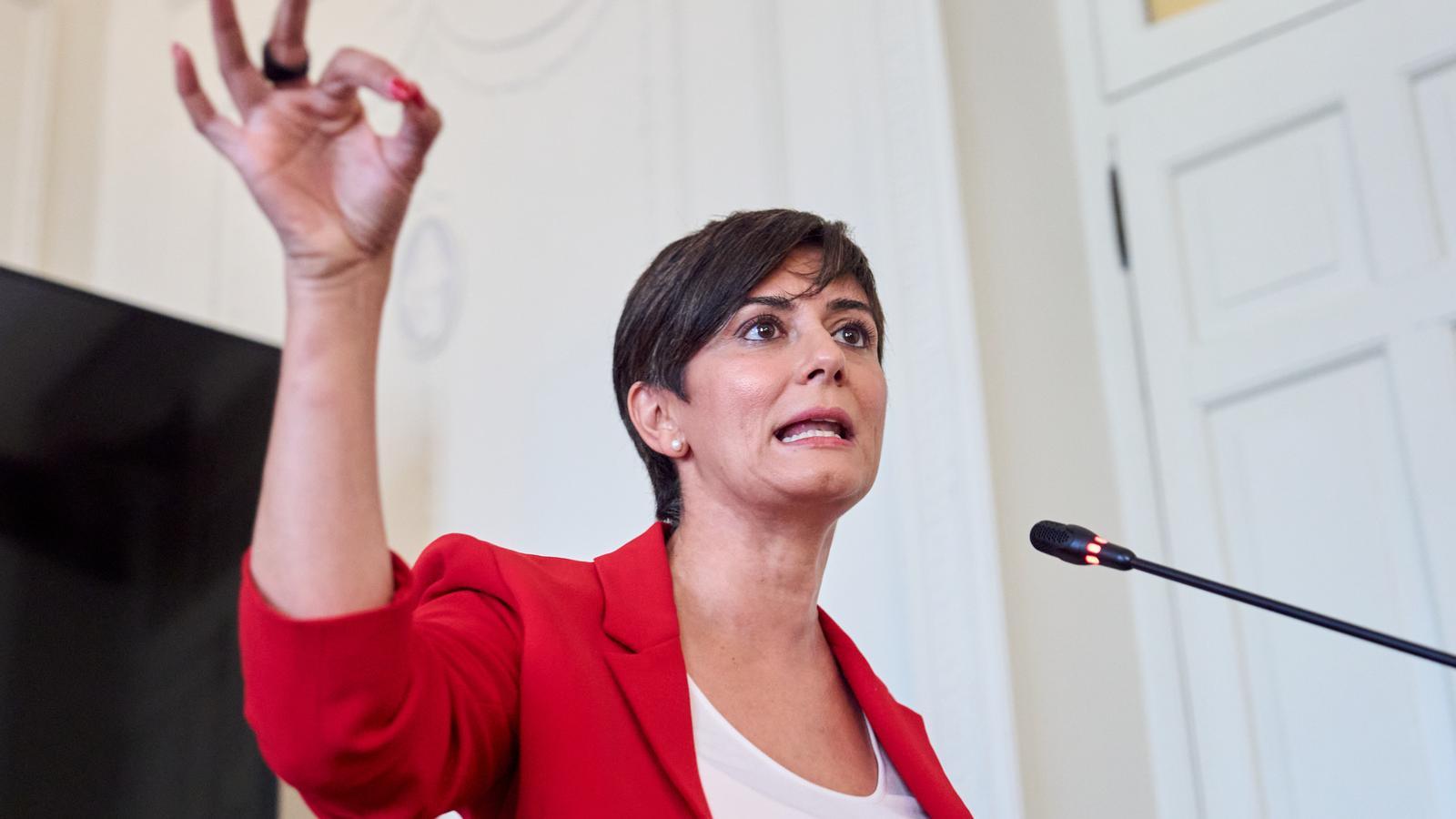 The Minister of Housing, Isabel Rodríguez, this Friday in Santander.