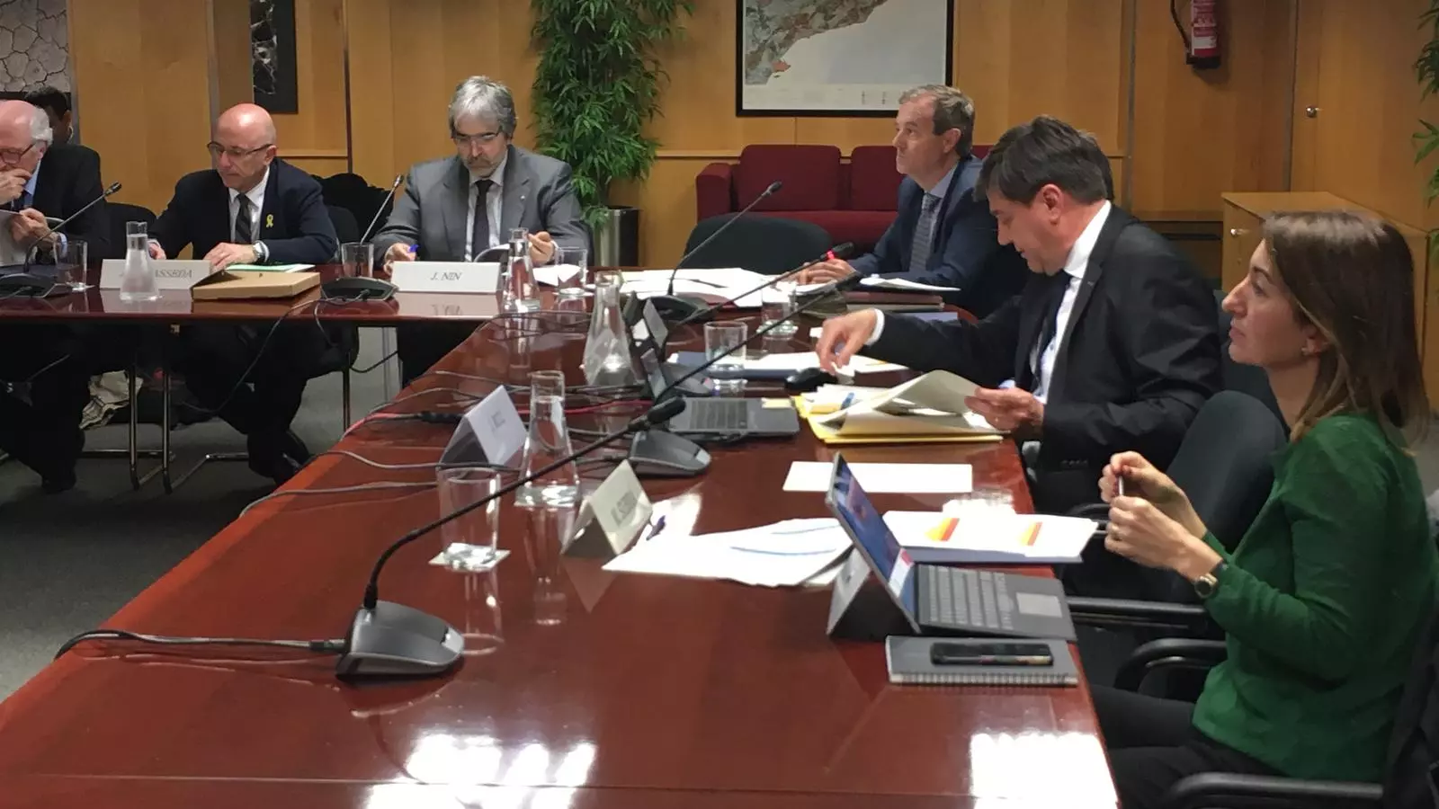 Imatge del consell d'administració de l'ACA.