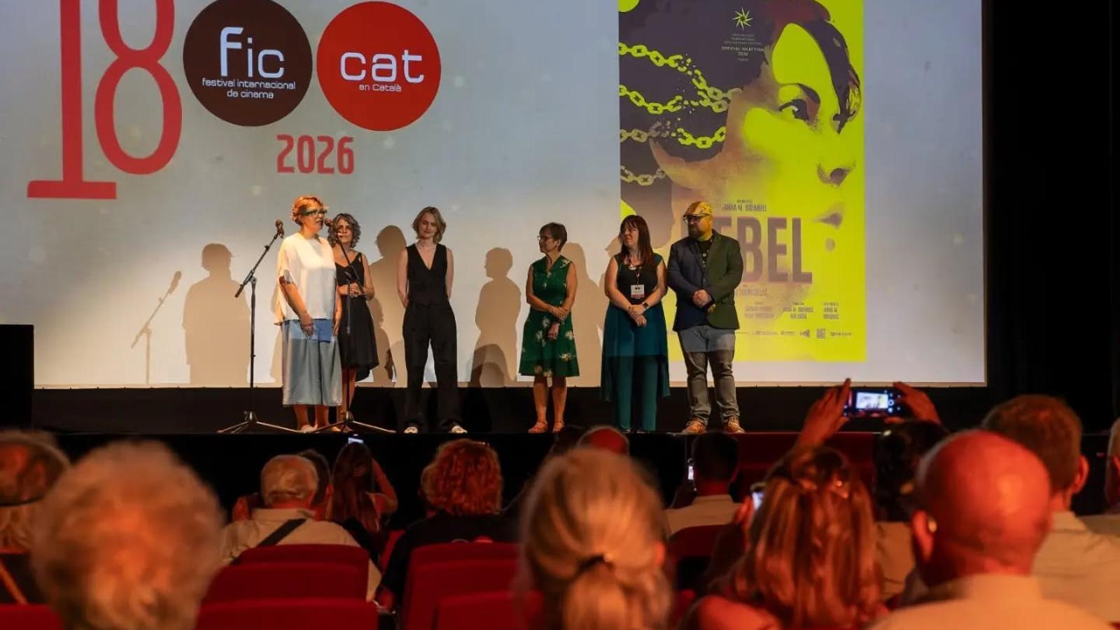 Un momento de la presentación de Rebel en el FIC-CAT.