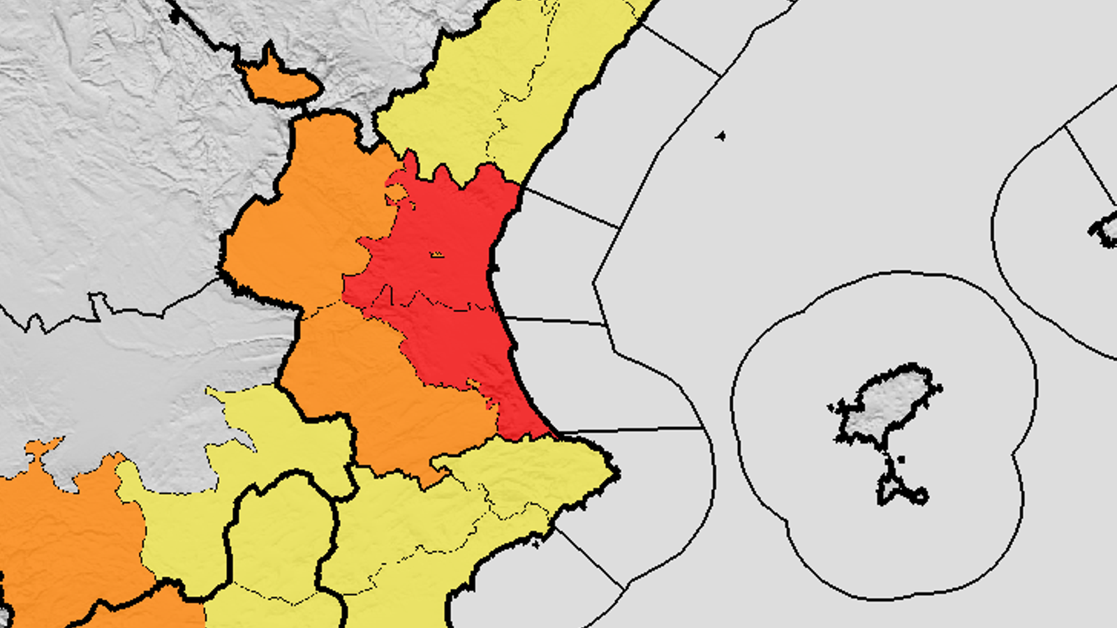 Weather warnings in effect on Sunday.
