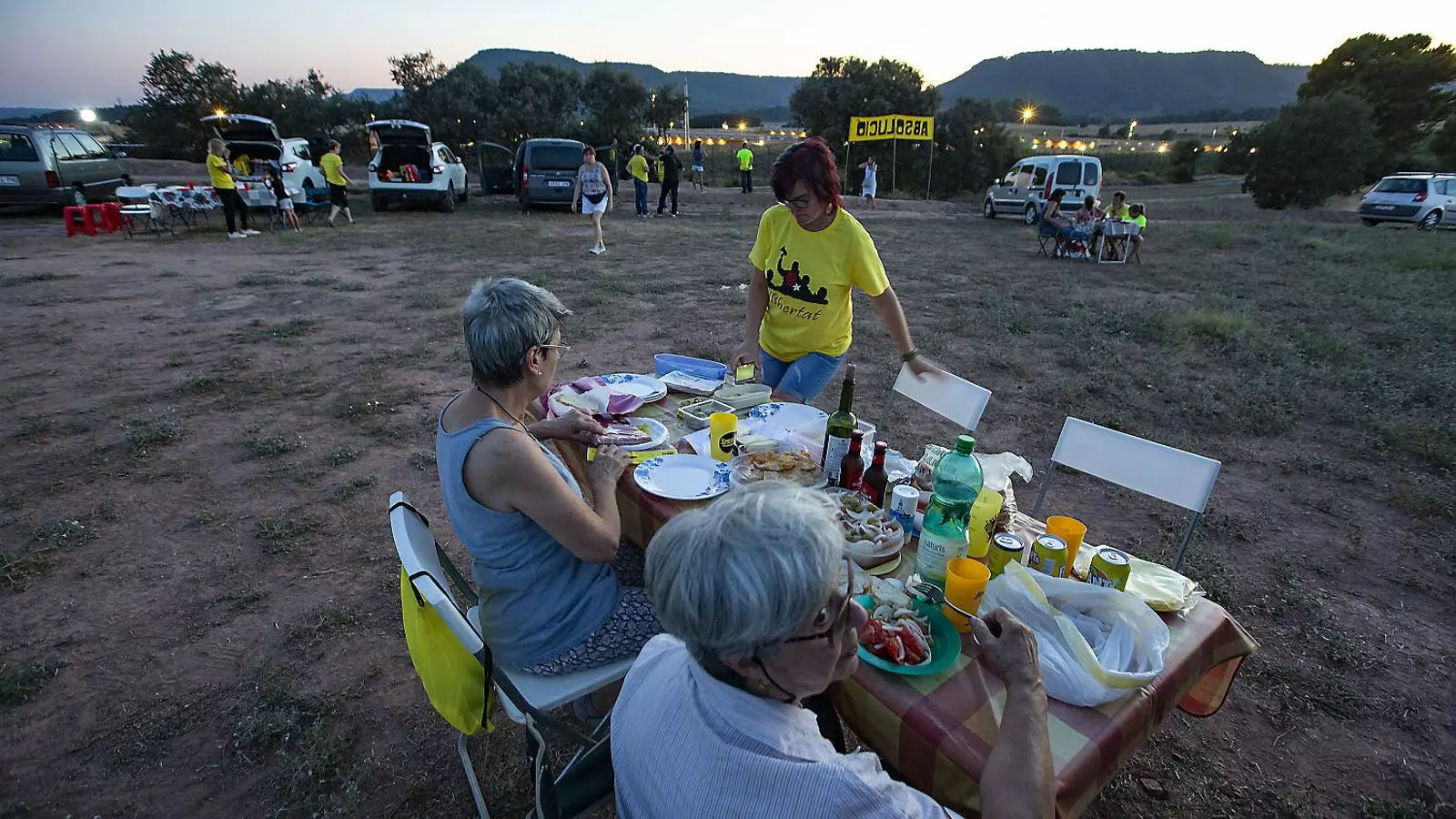 Els divendres els visitants es queden a sopar al pla de Lledoners.