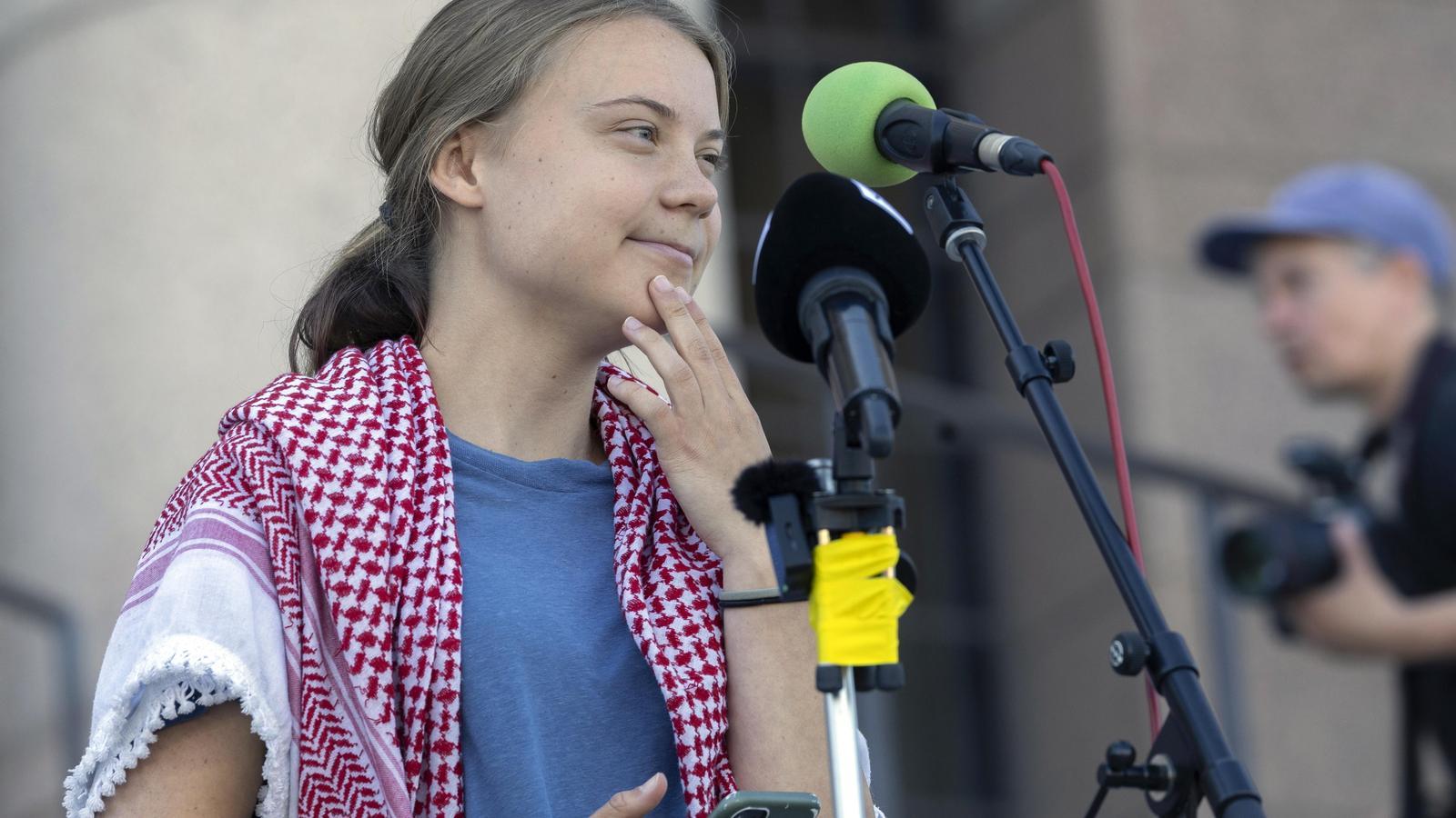 Greta Thunberg announces a new flotilla to Gaza, departing from Spain.