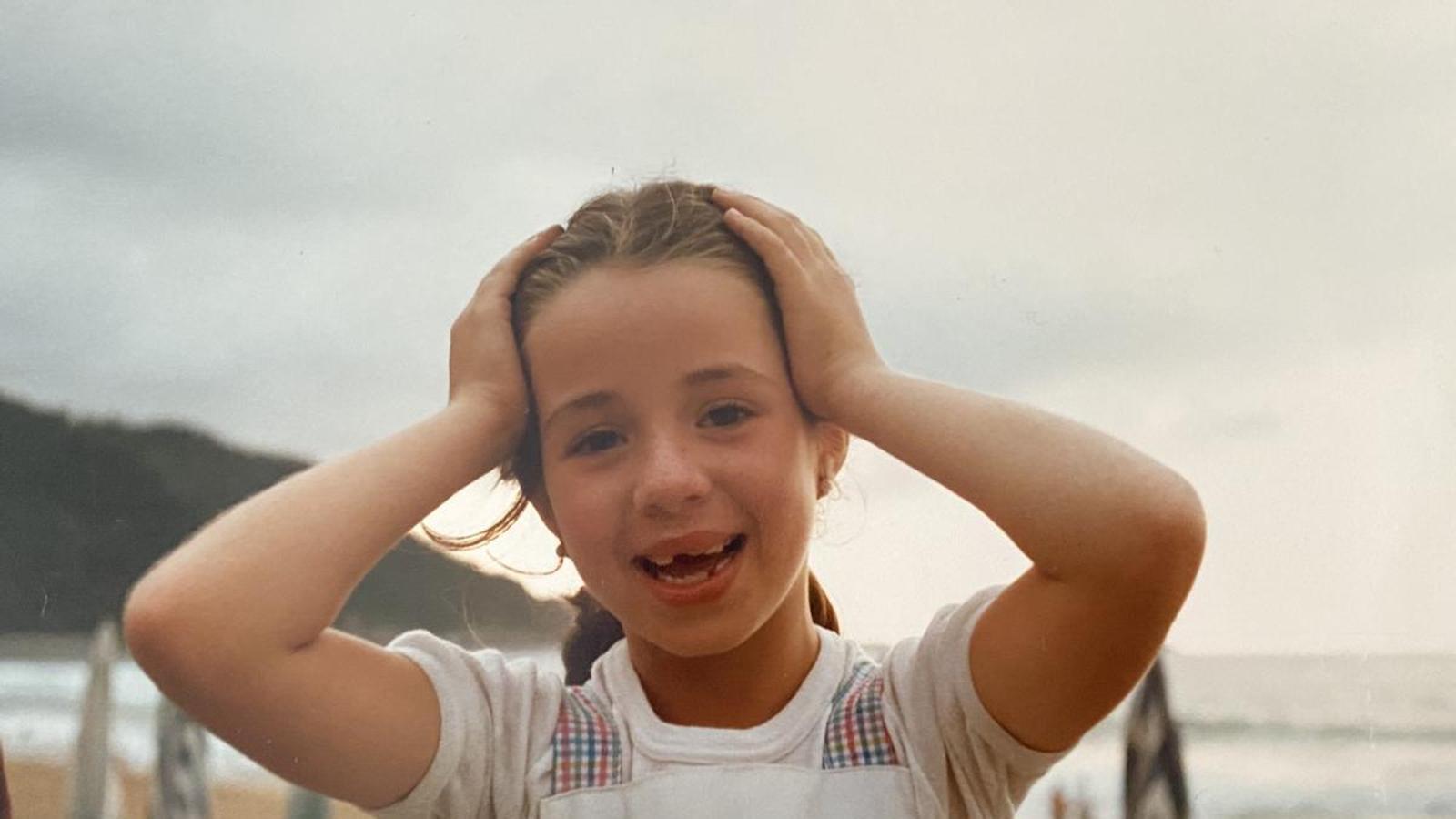 Beatriz del Castillo as a child