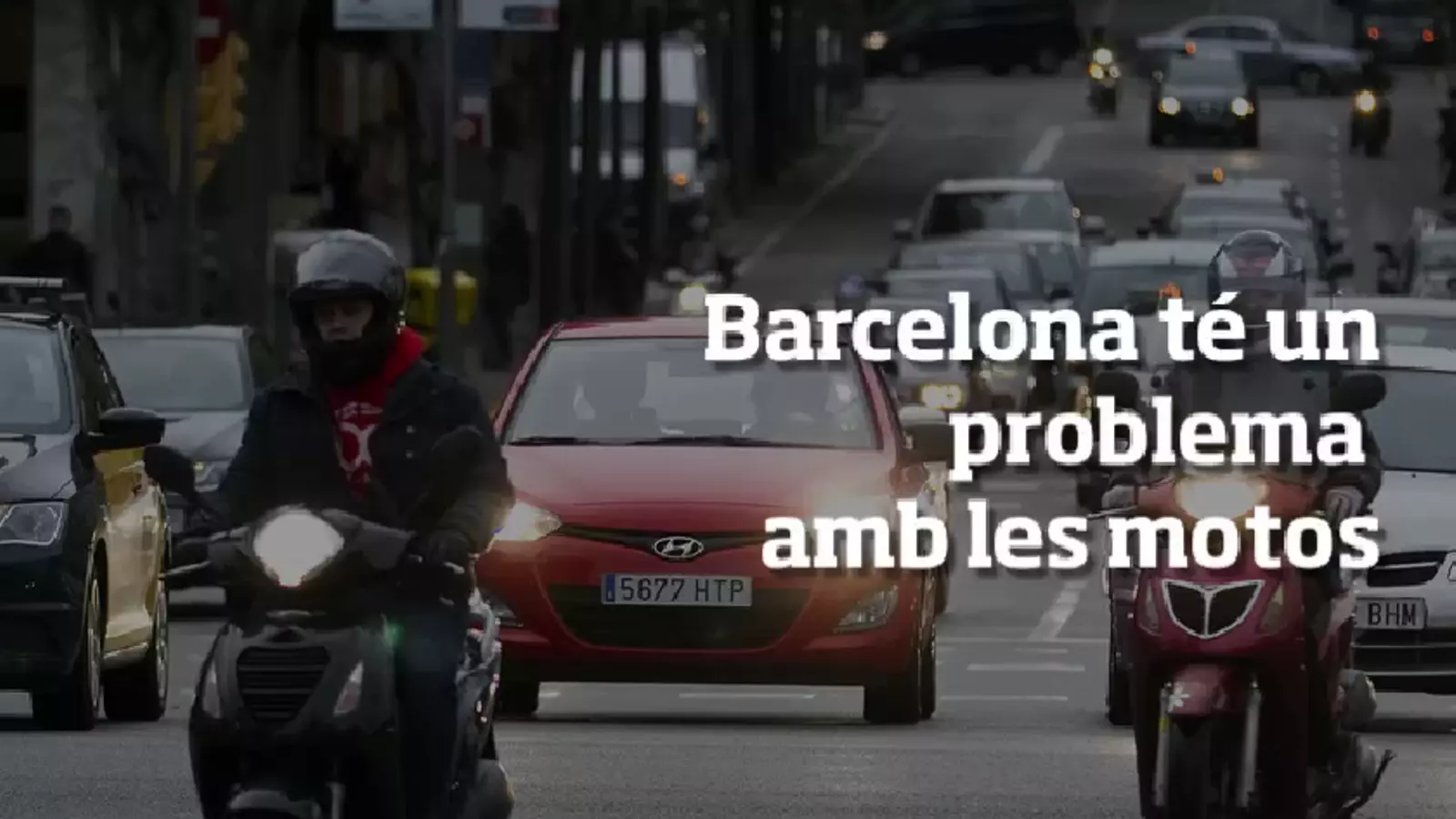 Barcelona té un problema amb les motos