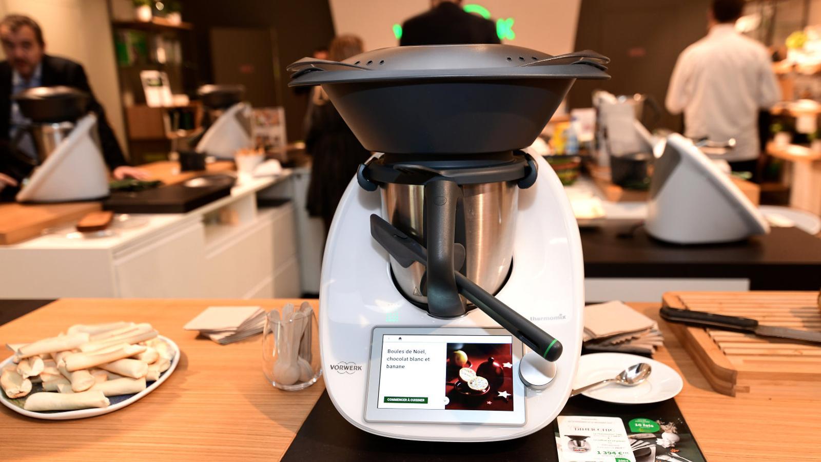 The Vorwek Thermomix (pictured) is three times the price of the Lidl food processor.