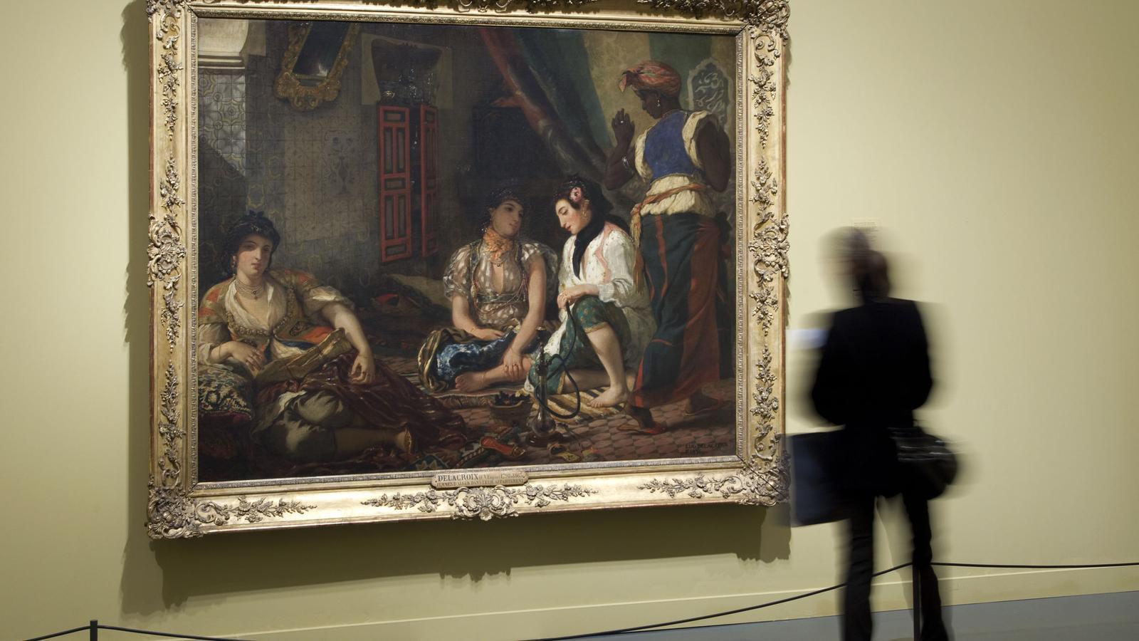 MODERNITAT ISLÀMICA 
 La visió que Delacroix va donar del Marroc i Algèria amb les seves obres s'allunya dels tòpics pintorescos i va marcar la seva trajectòria.