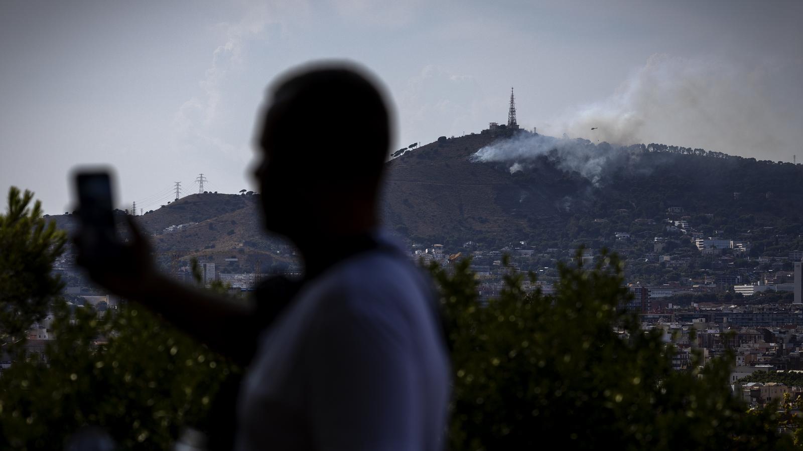 The fire in Collserola.