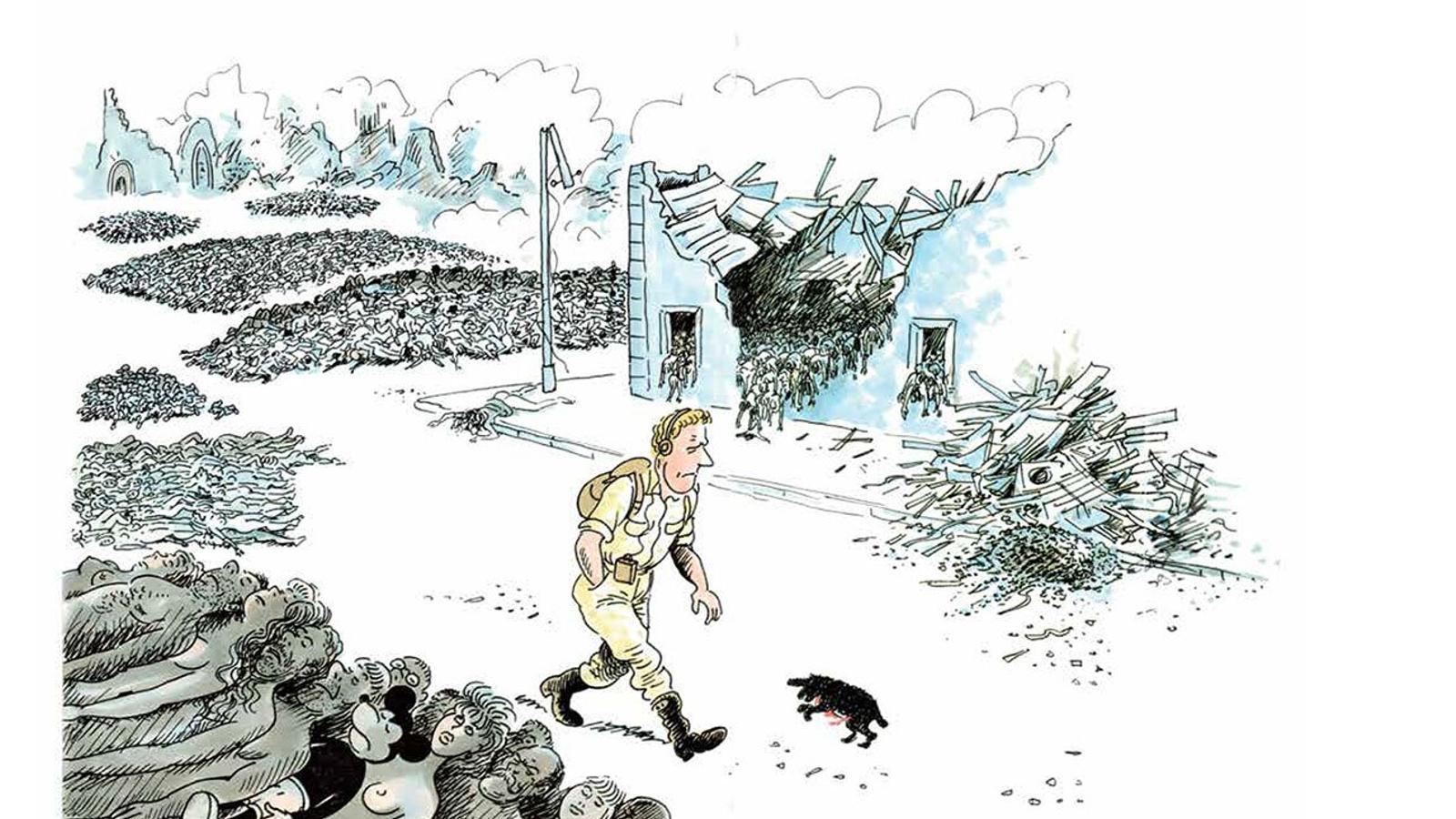 Una de les il·lustracions de Wolinski del 'Càndid' de Voltaire