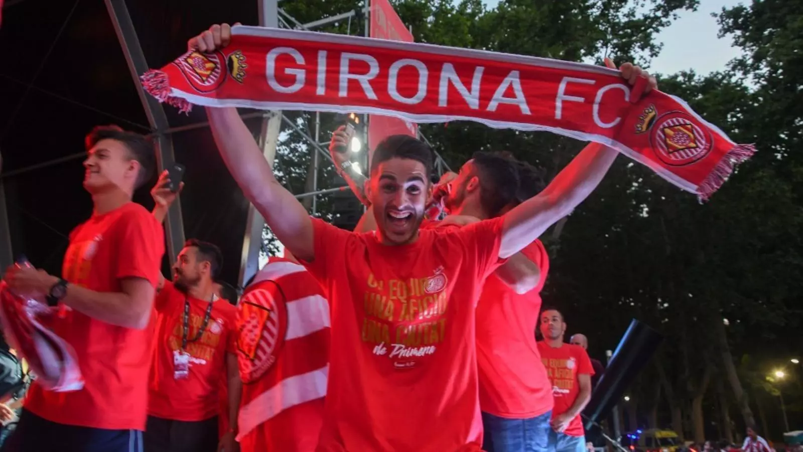 Juanpe Ramírez, celebrant l'ascens a Primera