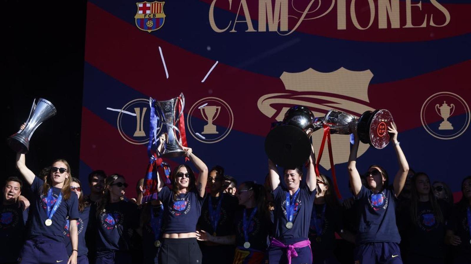 The Barça women's party to celebrate the Champions League