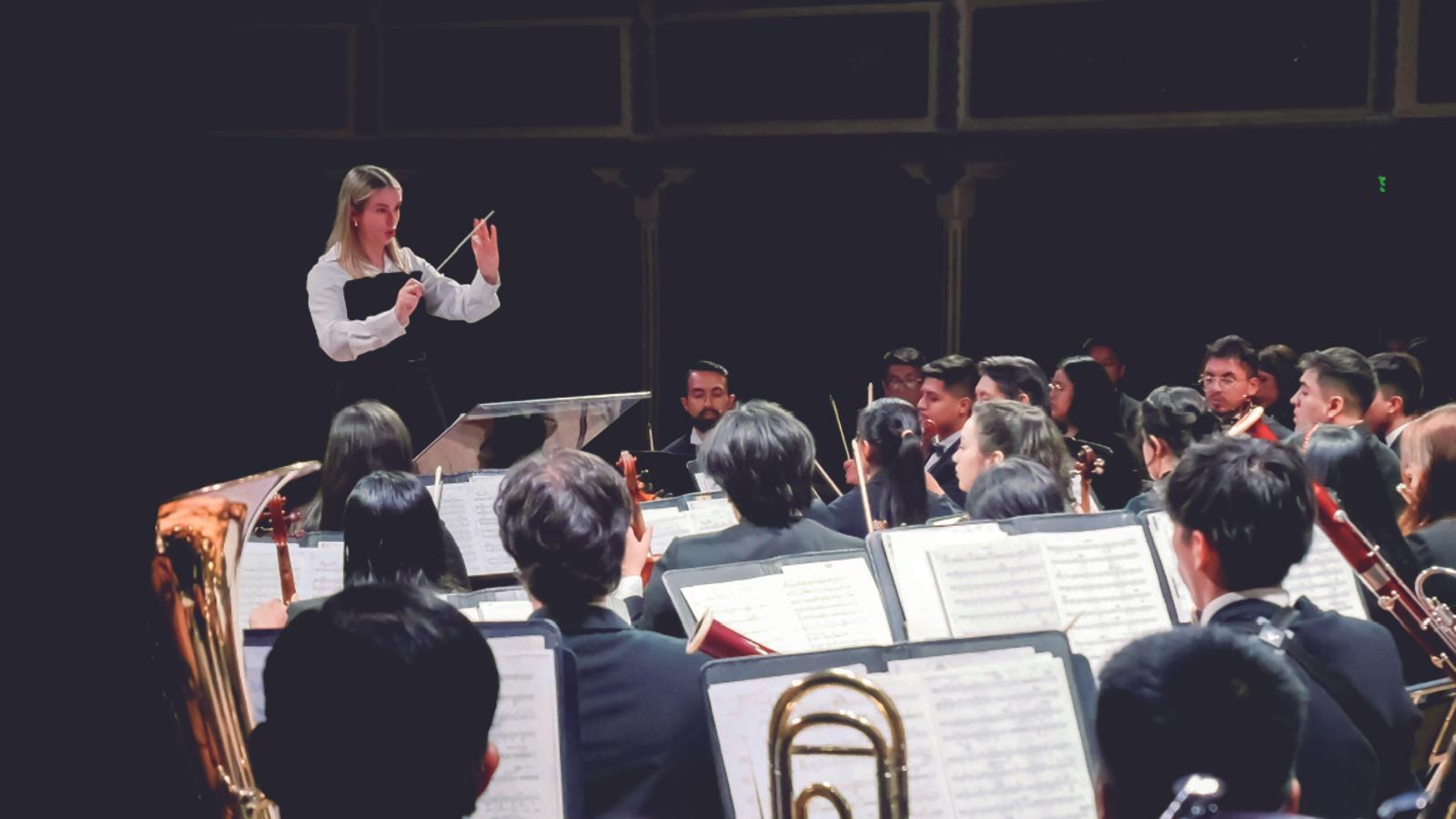 The Mallorcan orchestra conductor Gemma Camps.