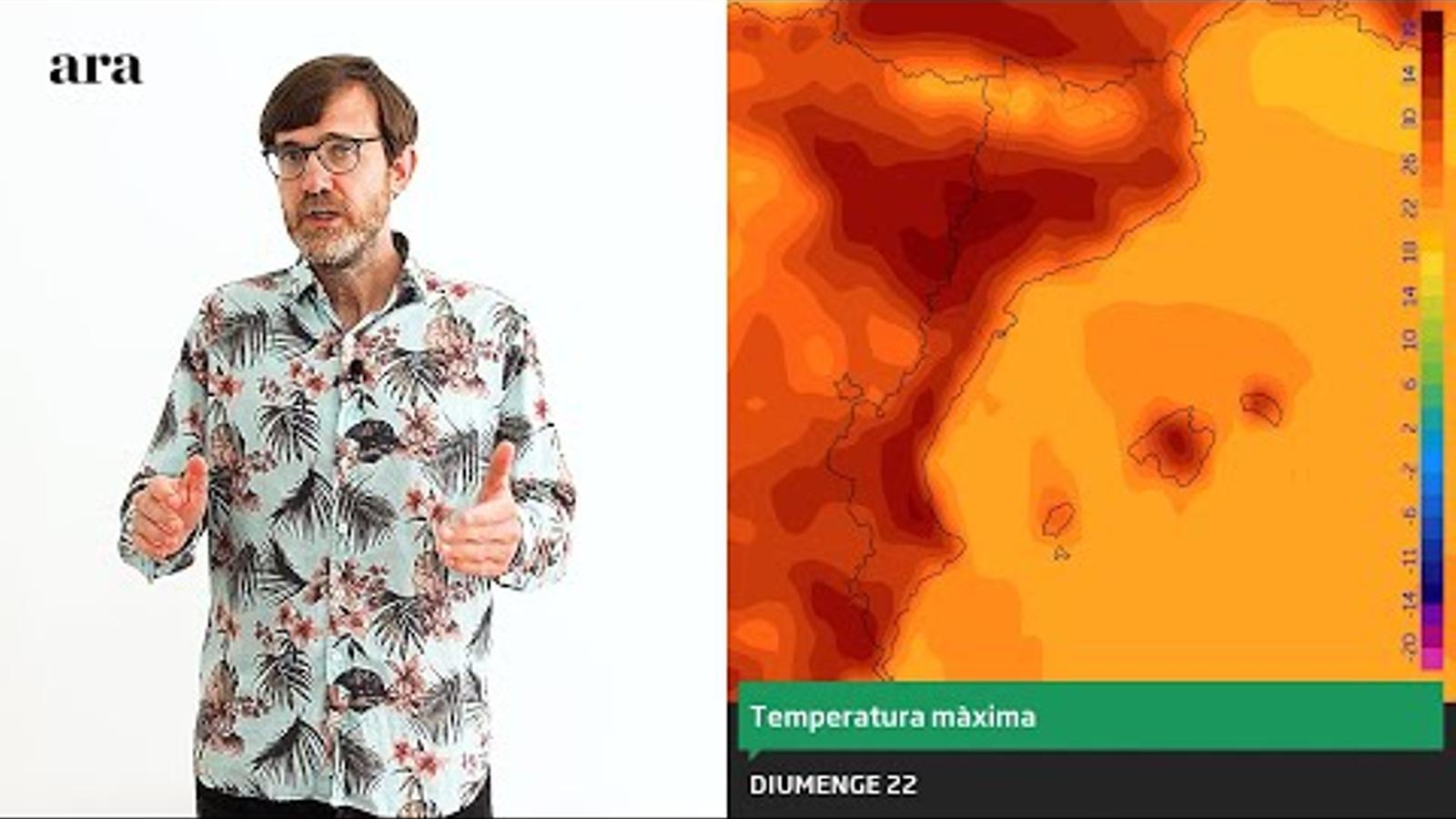 La méteo: el termòmetre fregarà els 40 graus diumenge