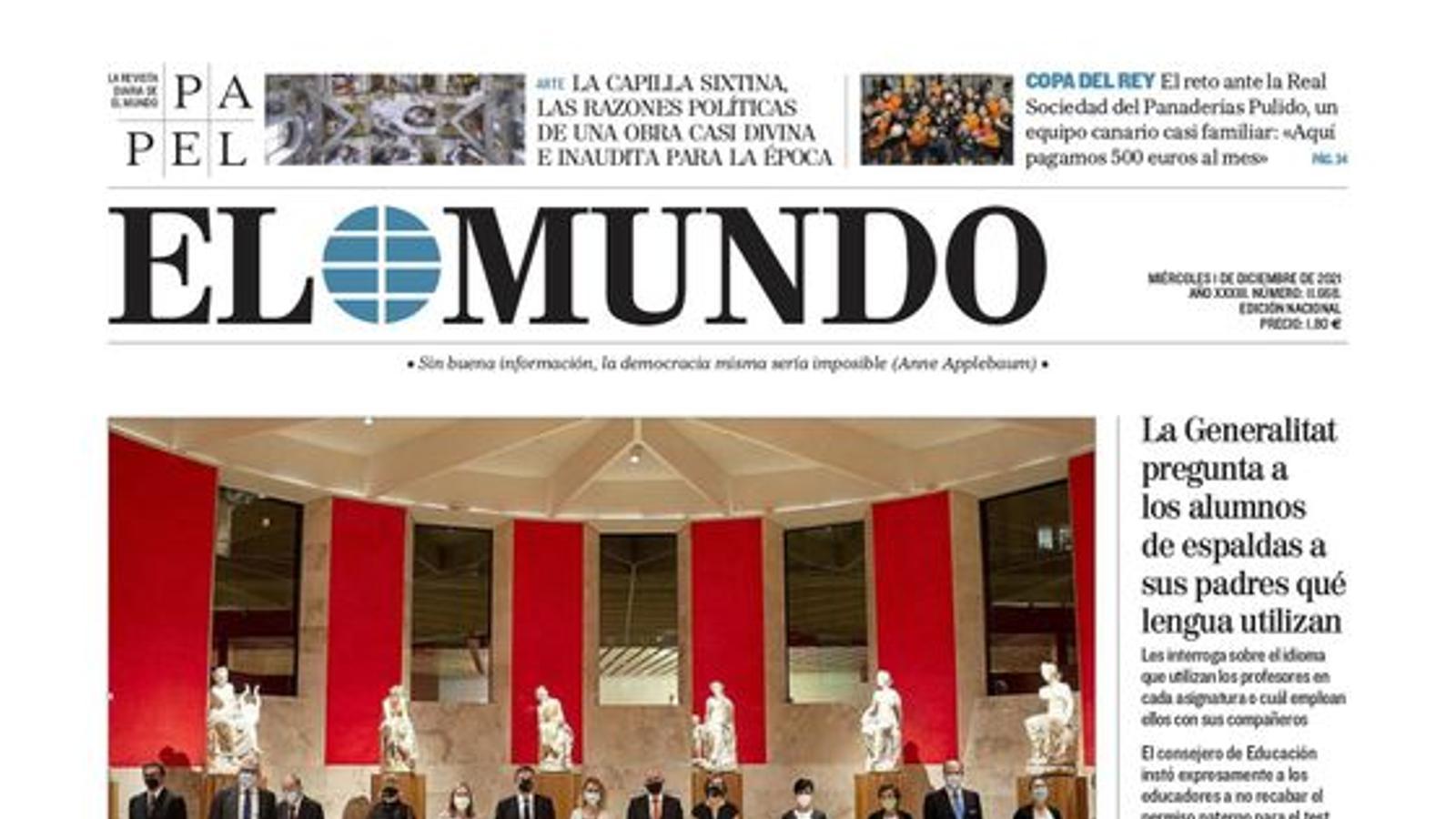 Portada 'El Mundo'