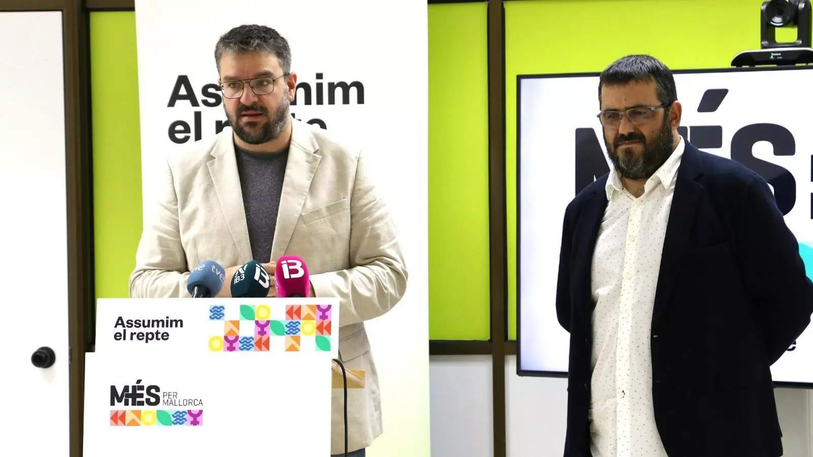 Apesteguia i Vidal en la roda de premsa d'aquest dijous