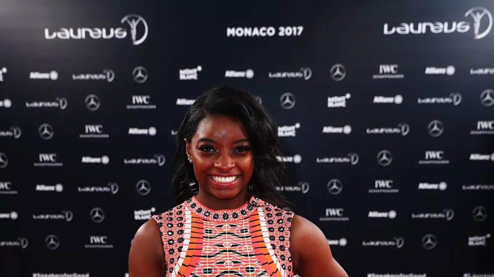 Simone Biles durant els premis Laureus.