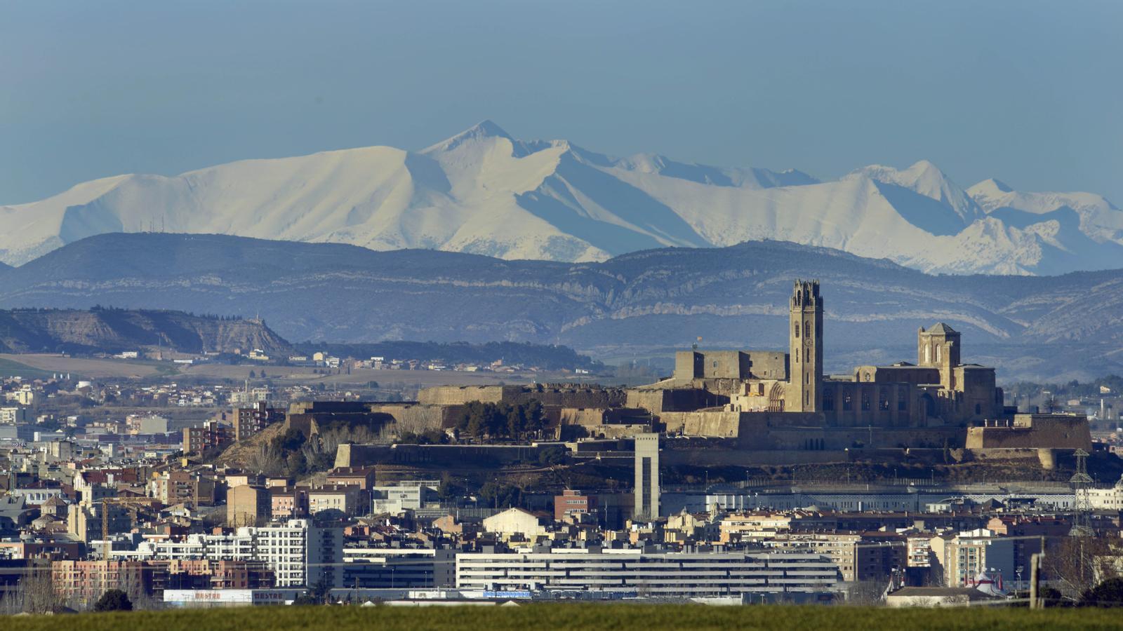 Vista panorámica de la ciudad de Lleida.