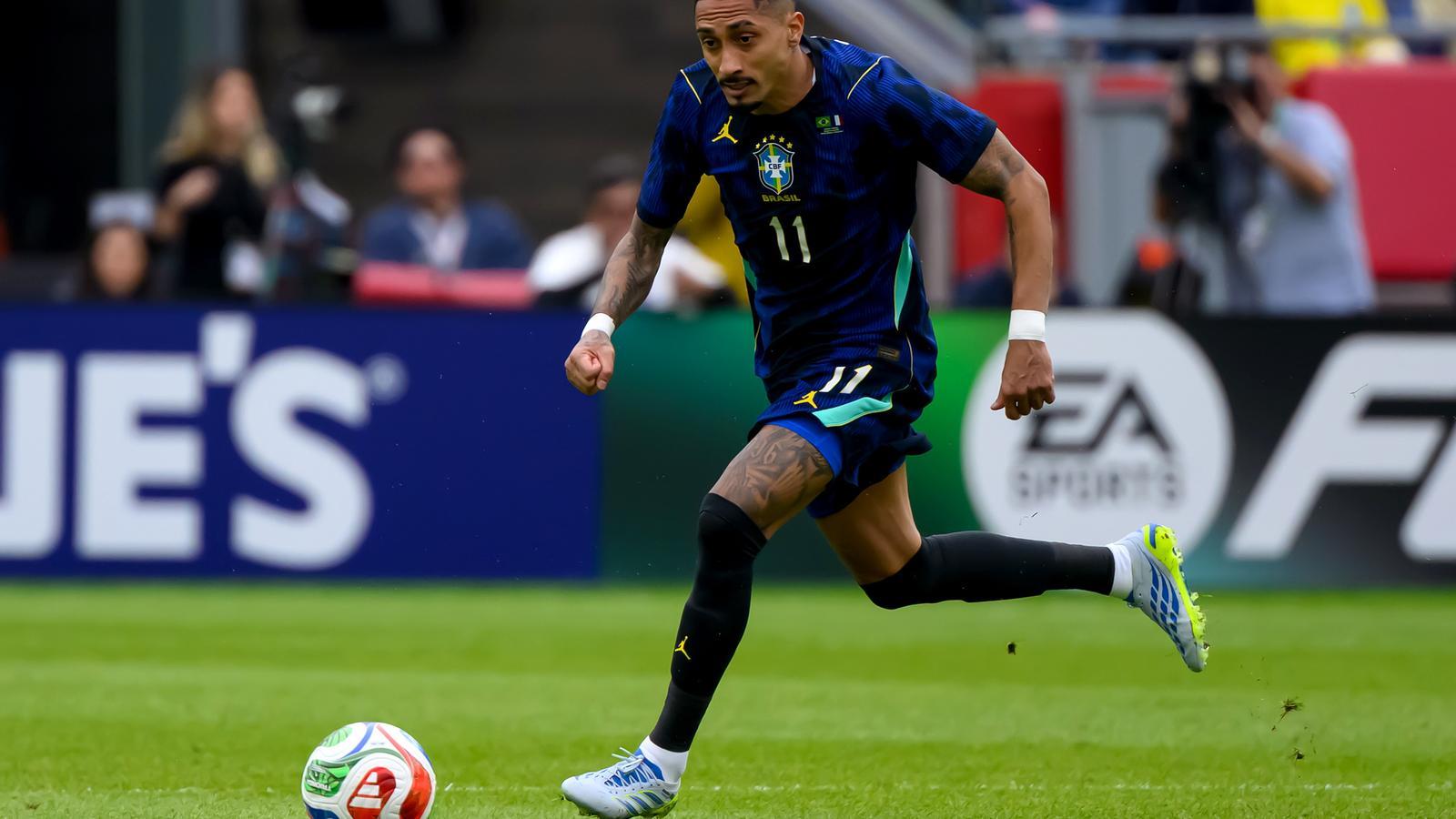 Raphinha se lesionó con la selección de Brasil