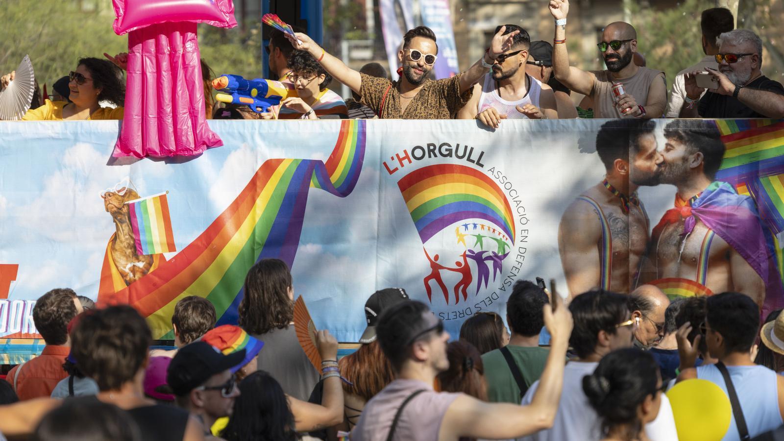 Caravan of the last Pride Parade in Barcelona.