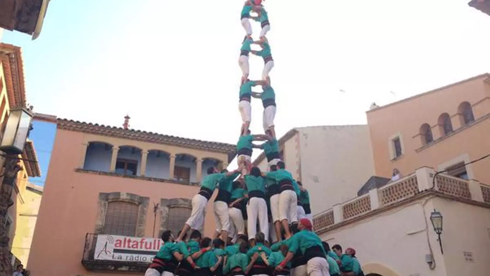 Feia setze anys que no es descarregava el dos de nou amb folre i manilles a Altafulla. CASTELLERS DE VILAFRANCA