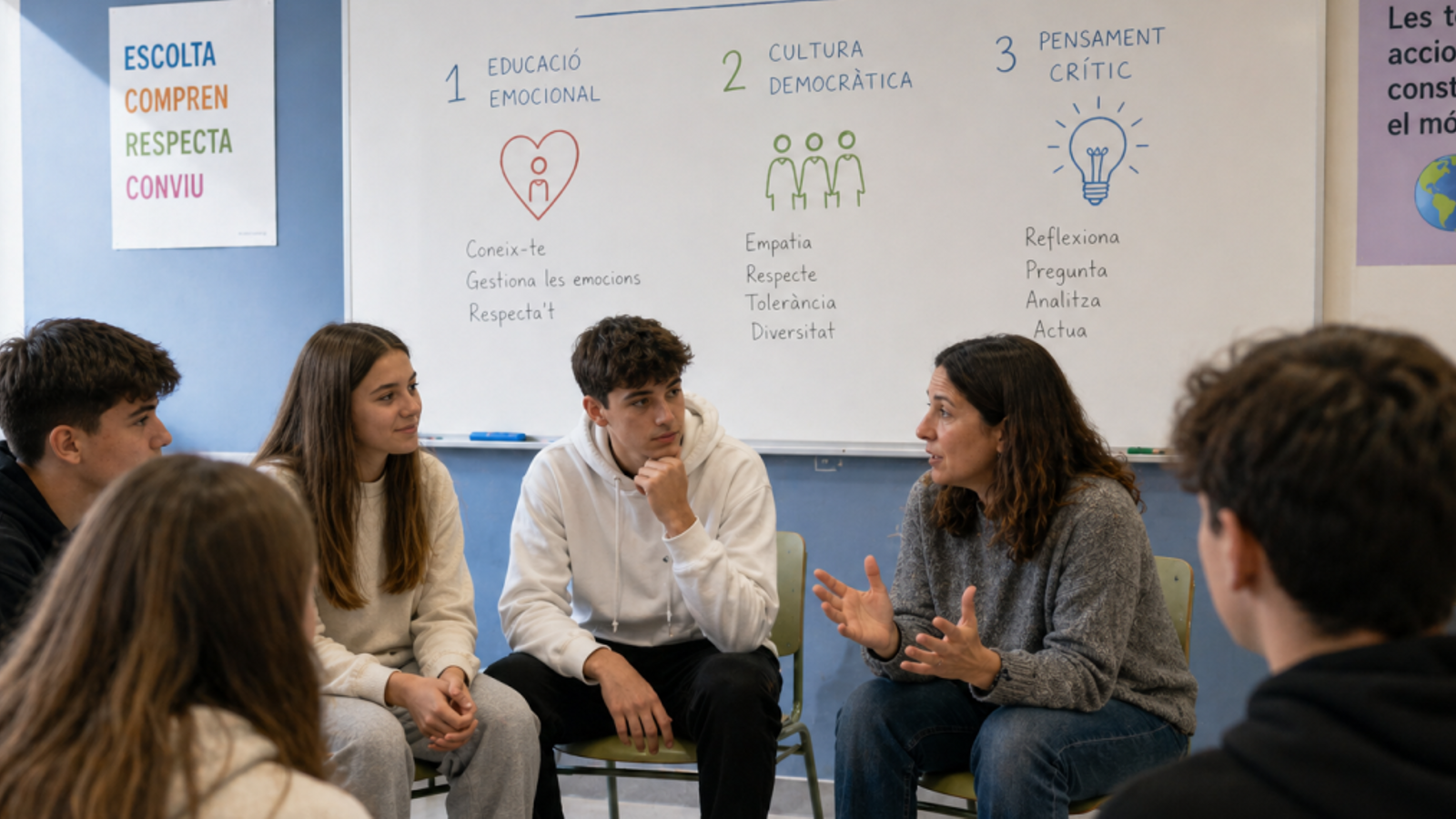 Simulació d'una classe de Créixer en Valors