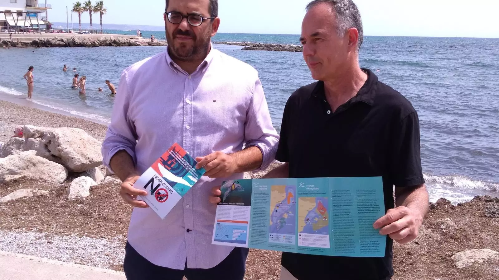 Vicenç Vidal i Carlos Bravo celebrant la protecció