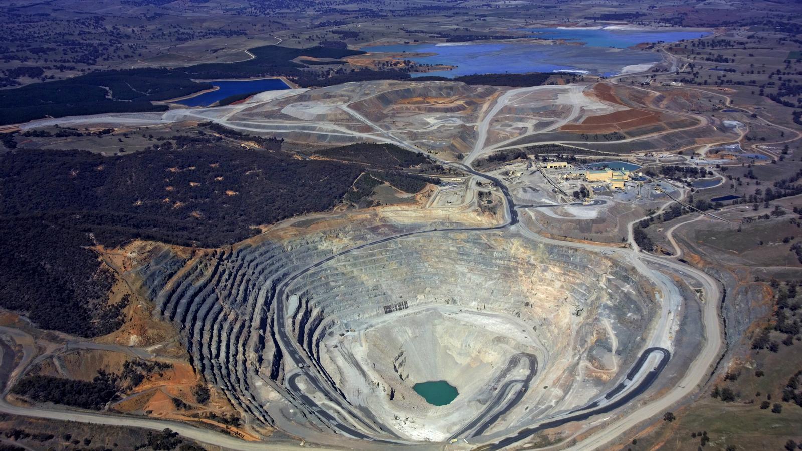 A large open-pit mine in New South Wales, Australia