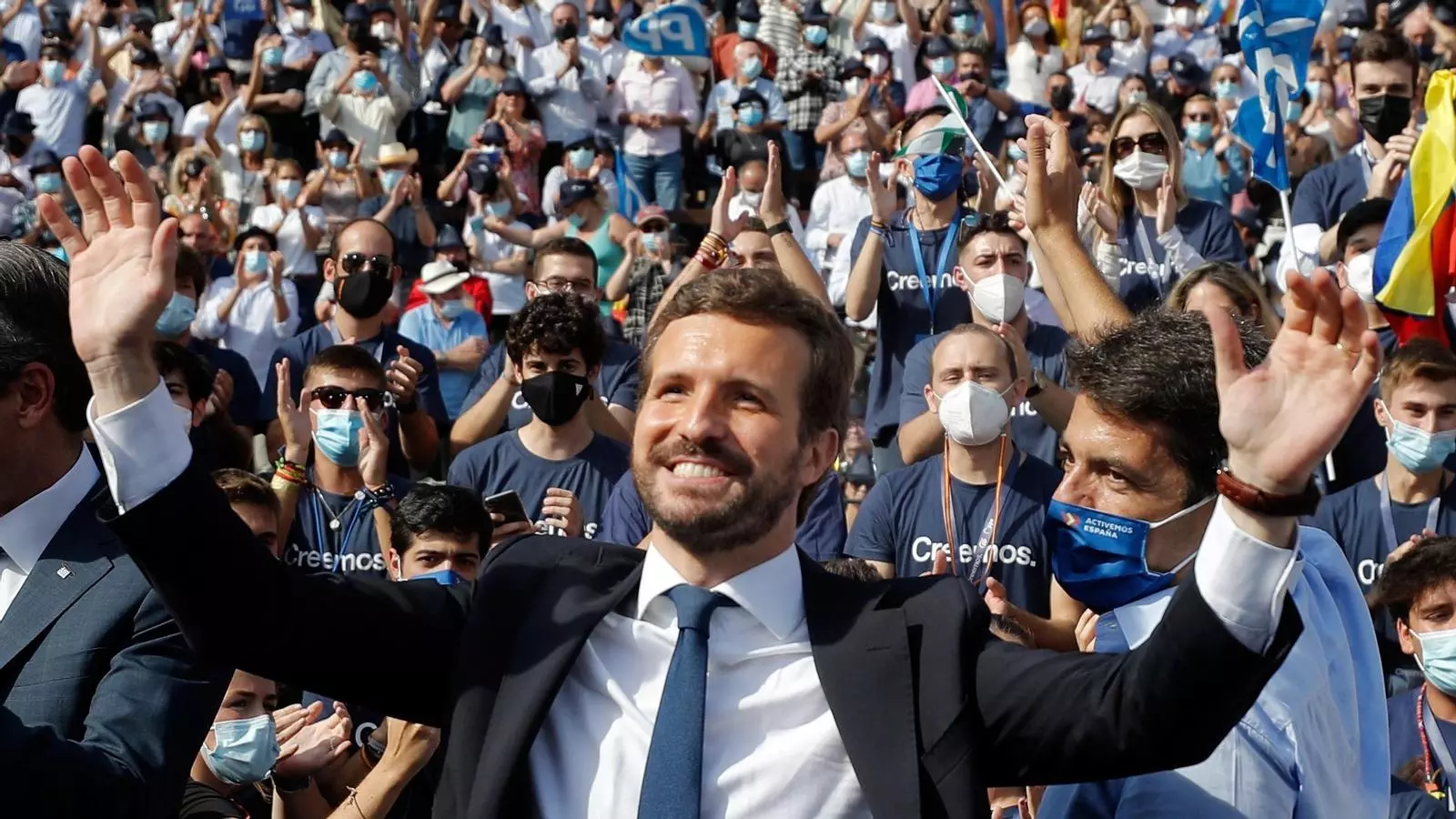 Pablo Casado a la plaça de toros de València, on es va clausurar la convenció nacional del PP.