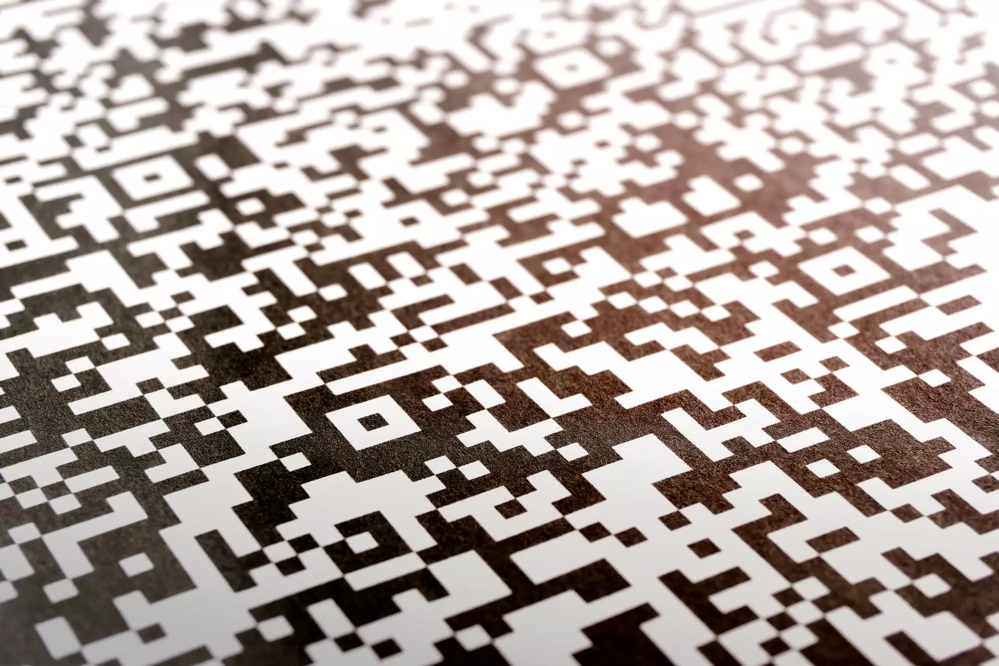 Un patró de codi QR fictici