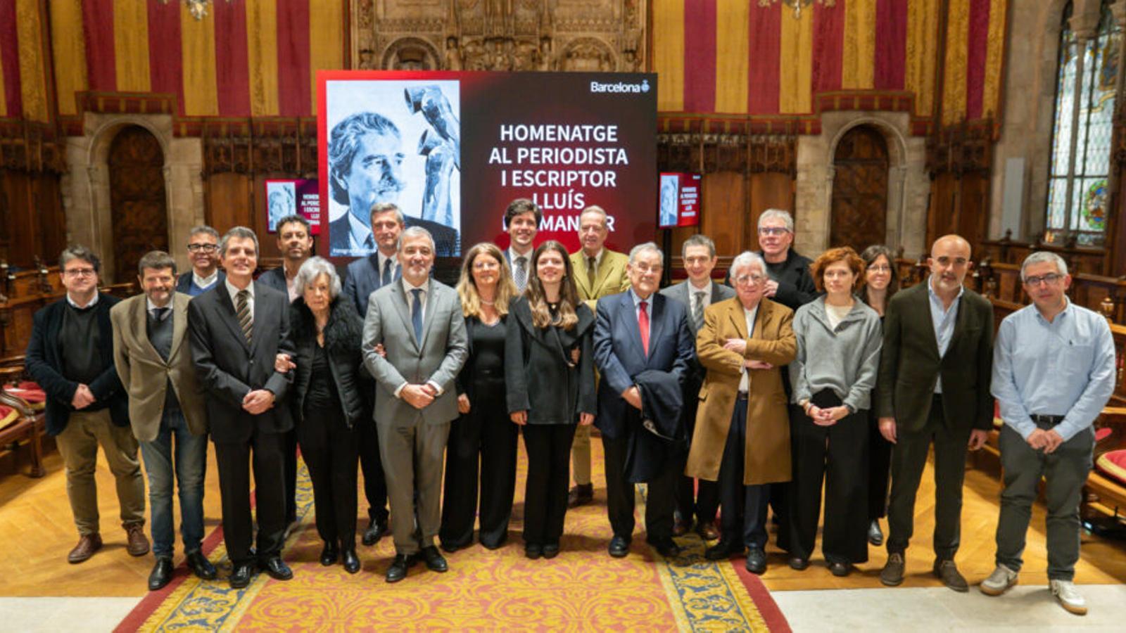 Tribute to Lluís Permanyer at Barcelona City Hall.