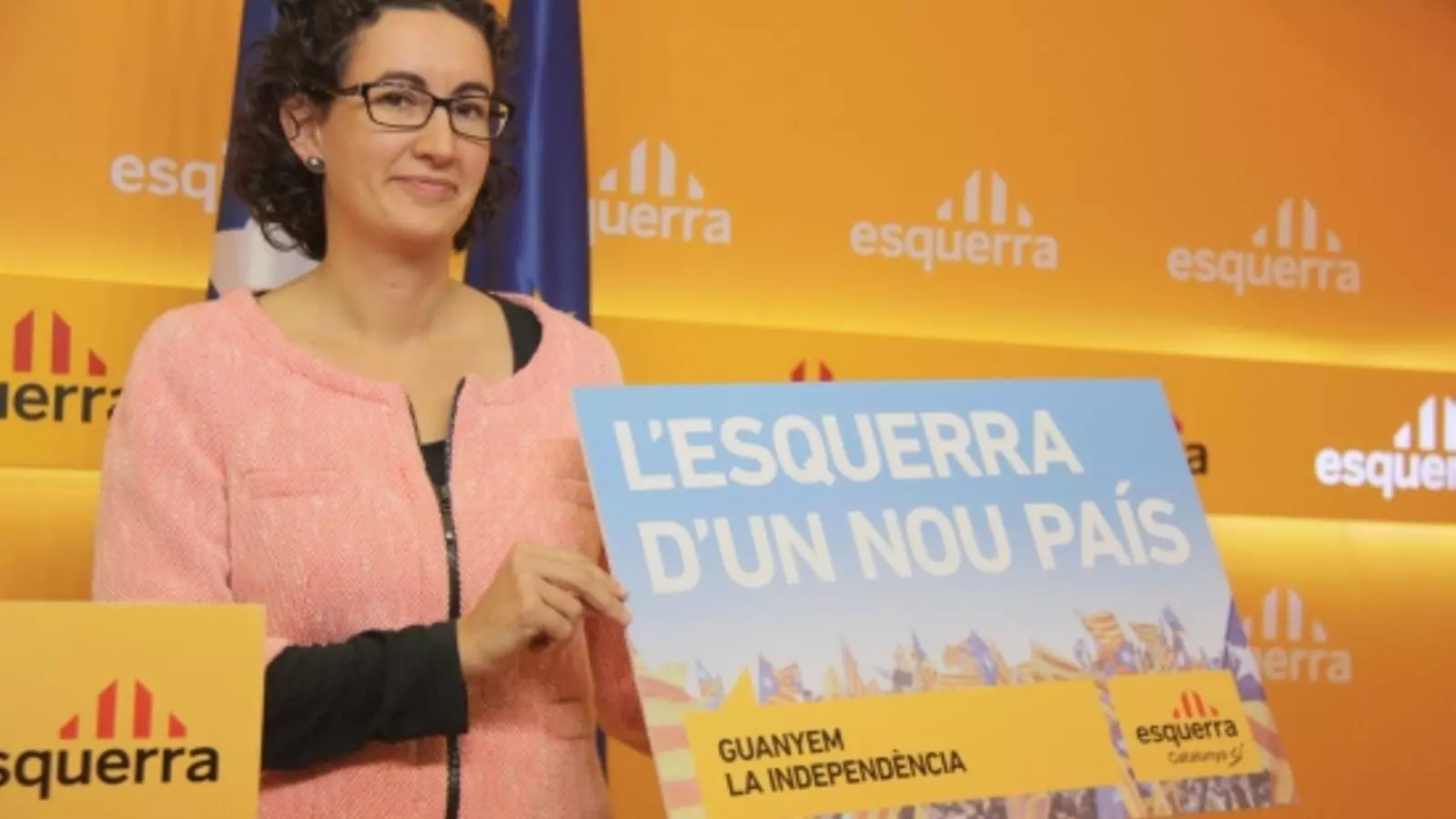 La secretària general d'ERC, Marta Rovira, ha presentat l'eslògan de precampanya del partit: 'l'esquerra d'un nou país'