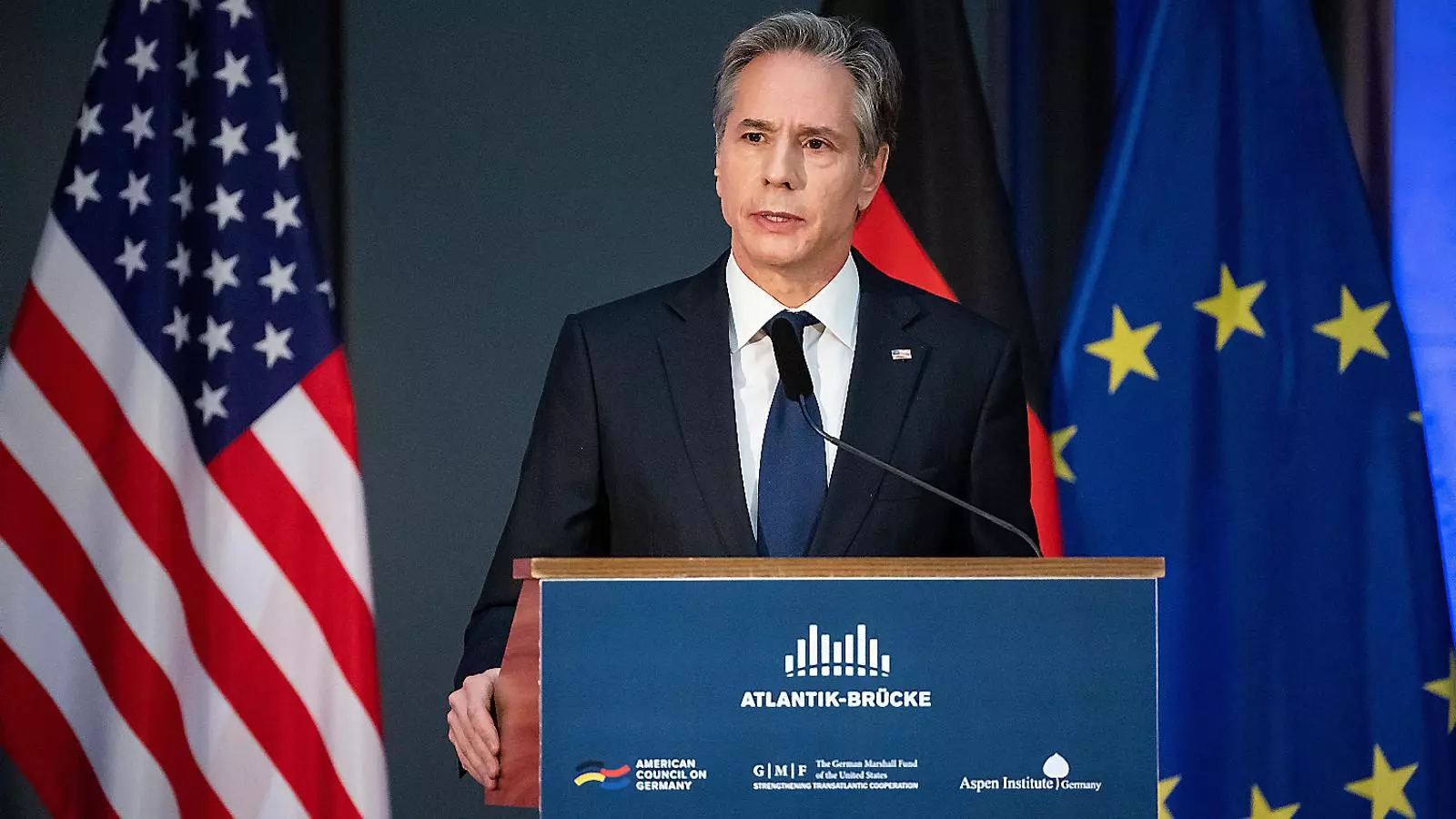 El secretario de Estado de los EE.UU., Antony Blinken, en Alemania.