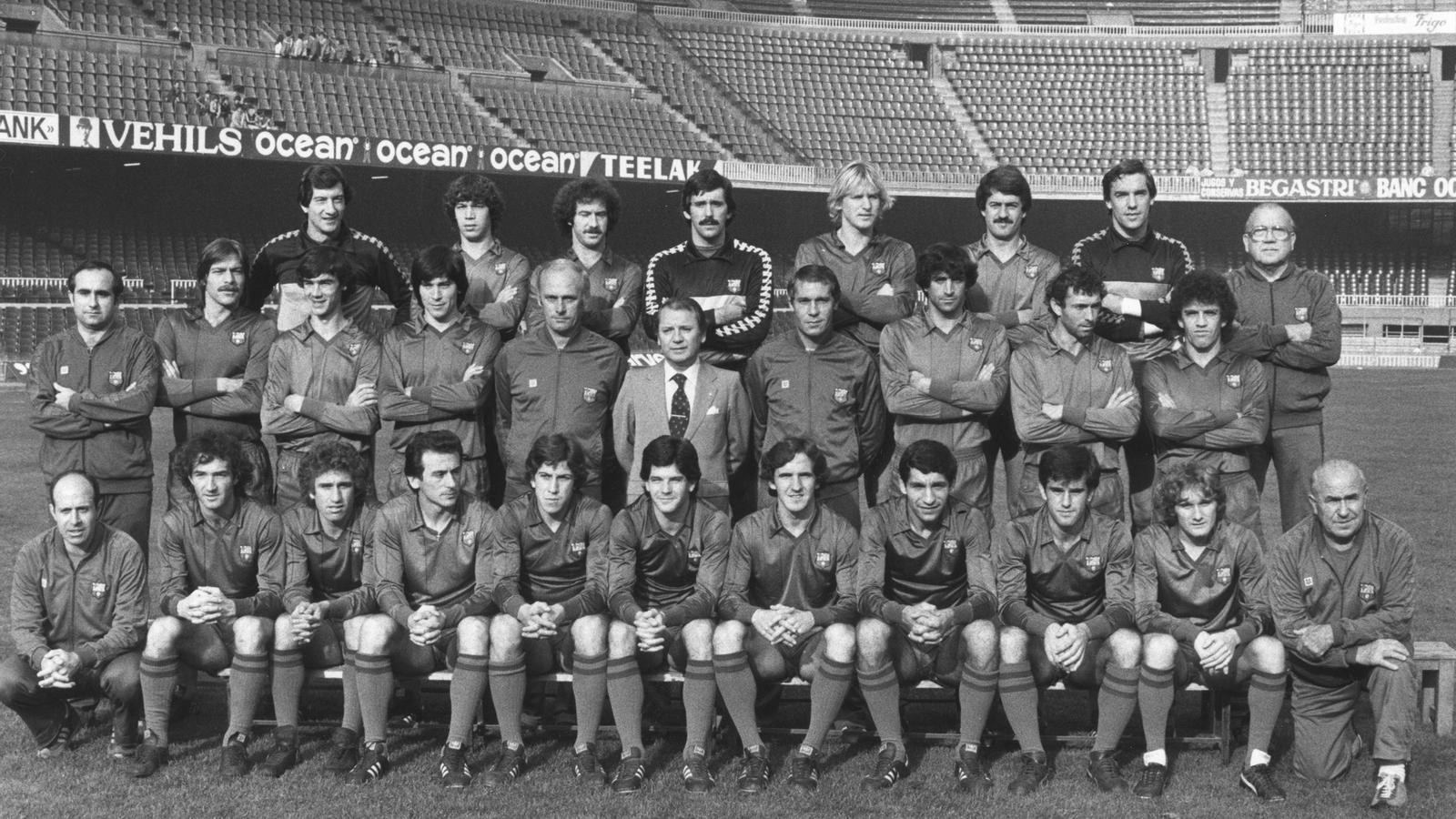 La plantilla del Barça la temporada 1981/82