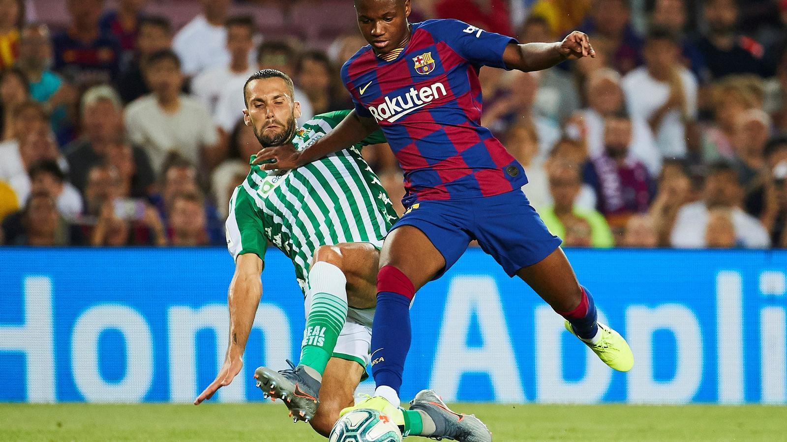 Ansu Fati debuta amb el Barça contra el Betis