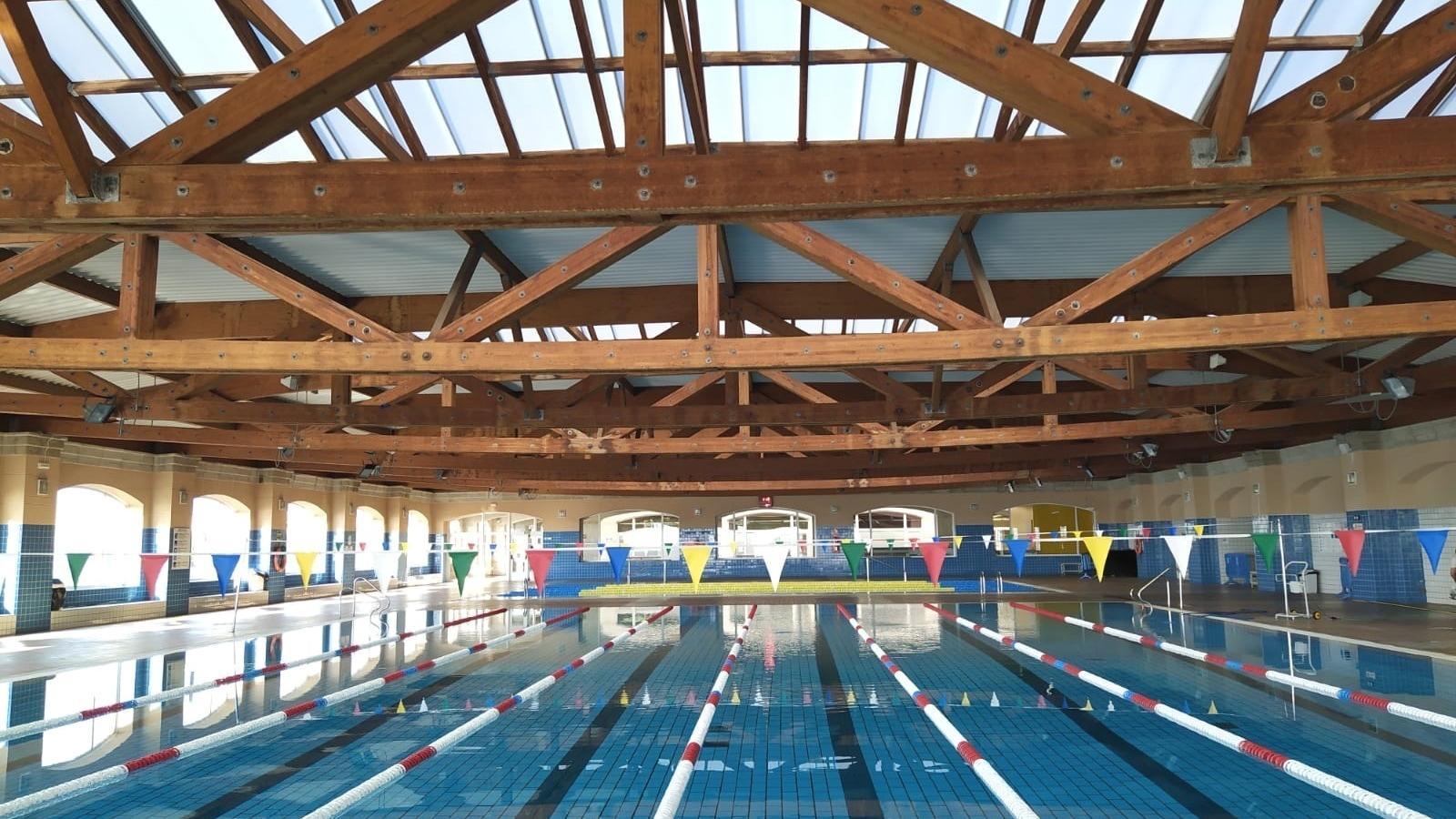 La piscina del polideportivo Hermanos Escaleras de Palma