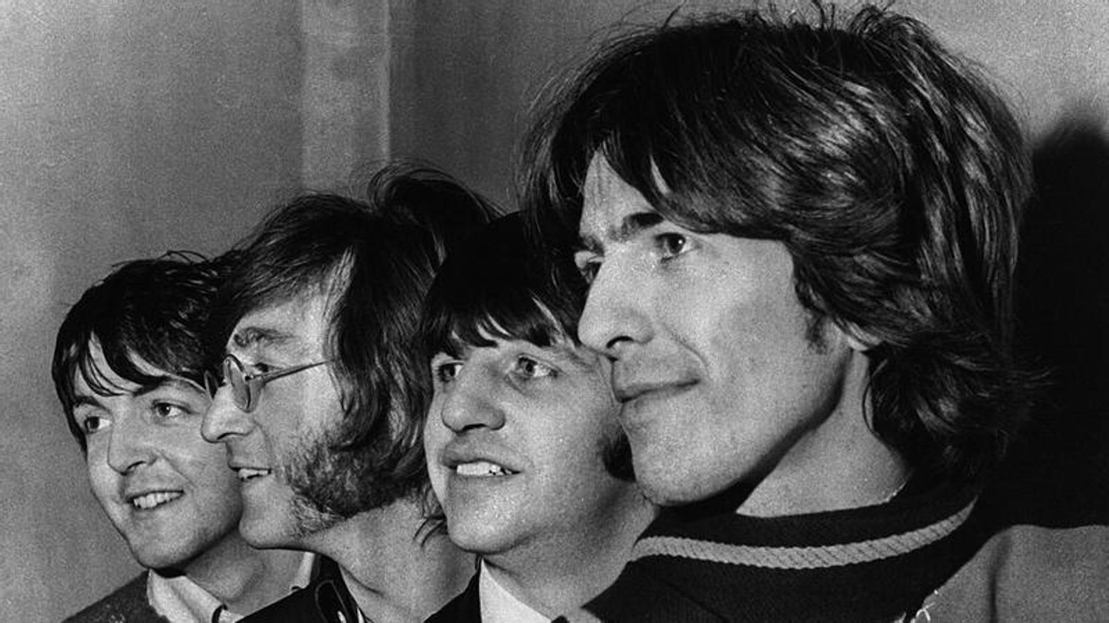 Paul McCartney, John Lennon, Ringo Starr and George Harrison, the four members of The Beatles, in an archive image.
