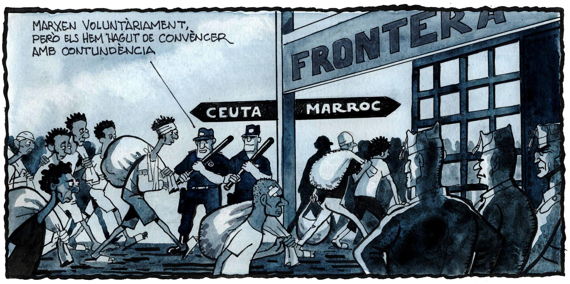 A la contra