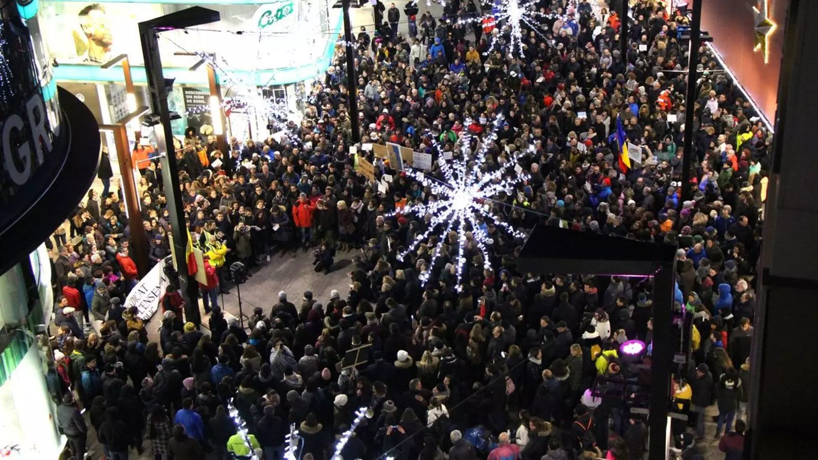 Una de les darreres concentracions al país, abans de la pandèmia, contra la precarietat que pateix la classe treballadora, el 17 de desembre de 2018